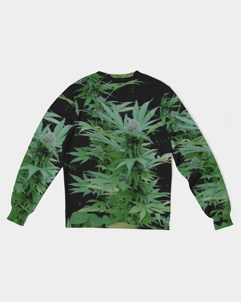 the bud - darker shade men's classic french terry crewneck pullover