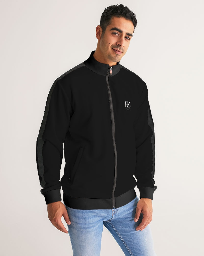 black flite men's stripe-sleeve track jacket