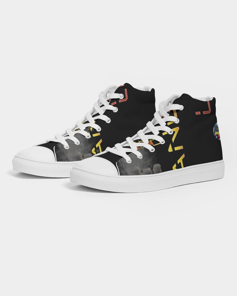 dark flite women's hightop canvas shoe