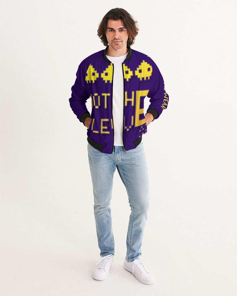 purple flite men's bomber jacket