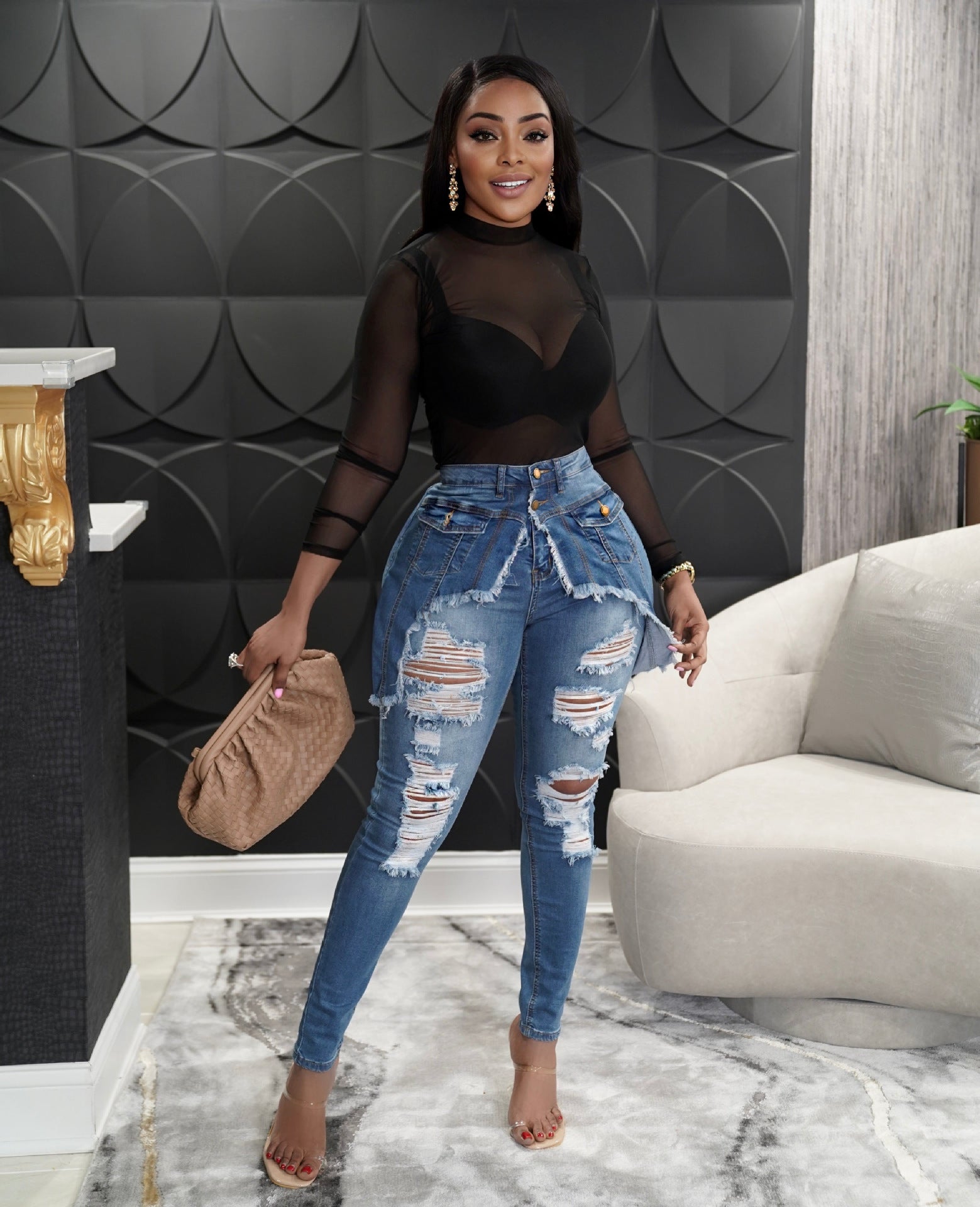 FZ Women's Sexy Denim Skinny Pants - FZwear