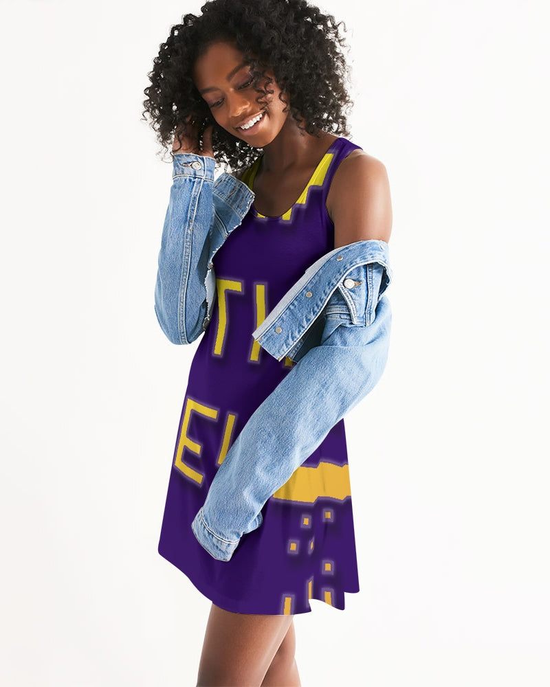 purple flite reloaded women's racerback dress