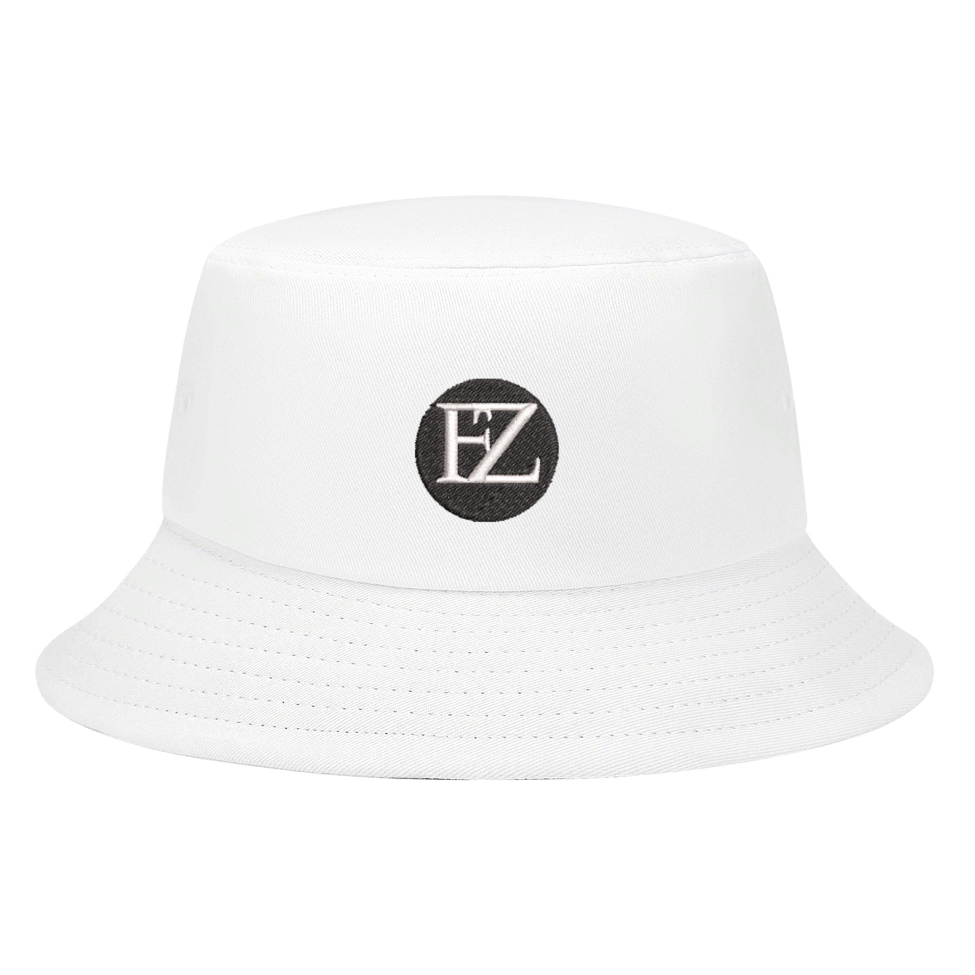 fz embroidered bucket hats white / universal