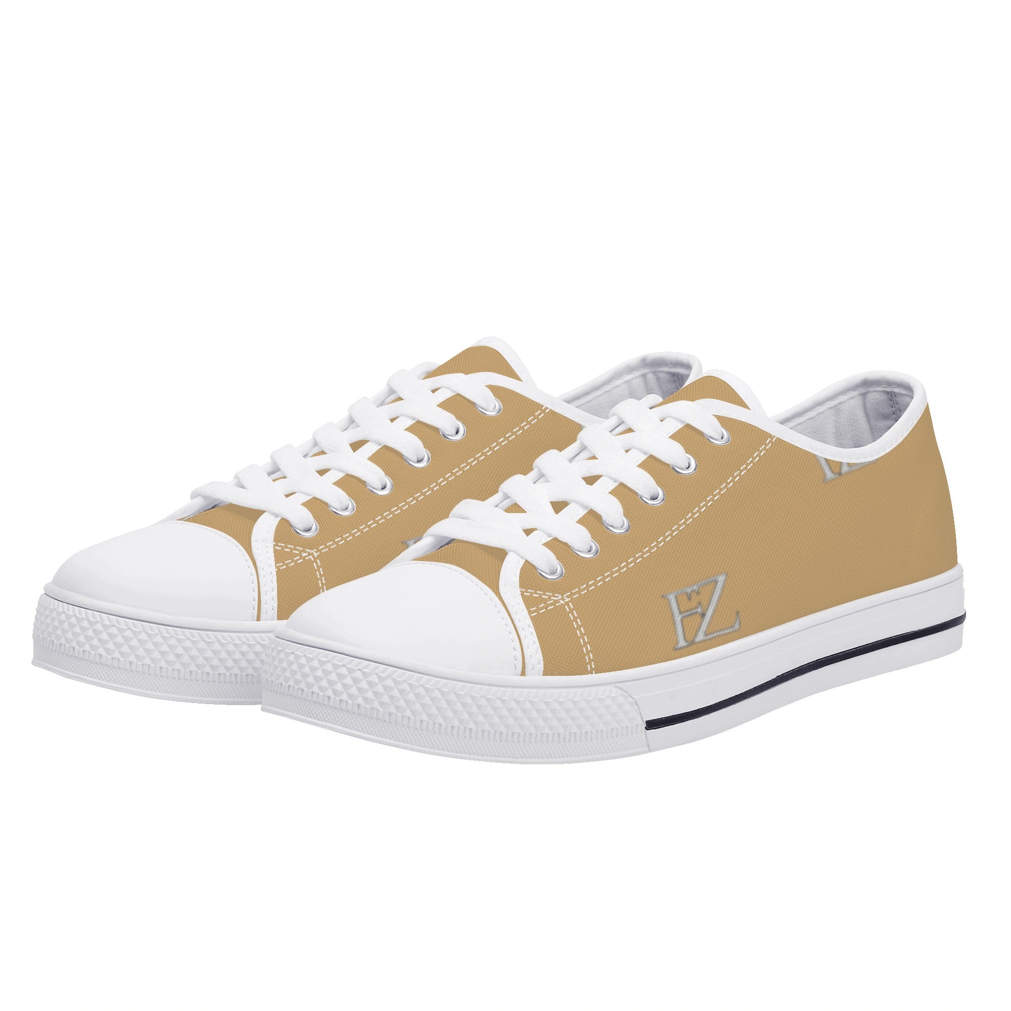women's low top canvas shoes with customized tongue
