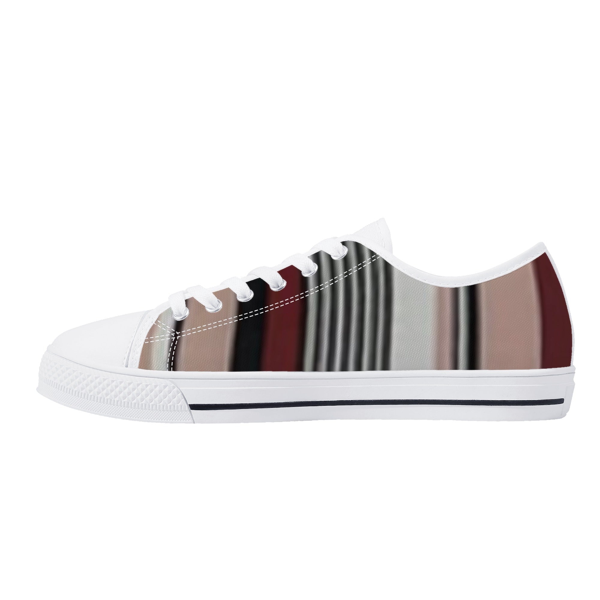 Men's Low Top Canvas Shoes With Customized Tongue - FZwear