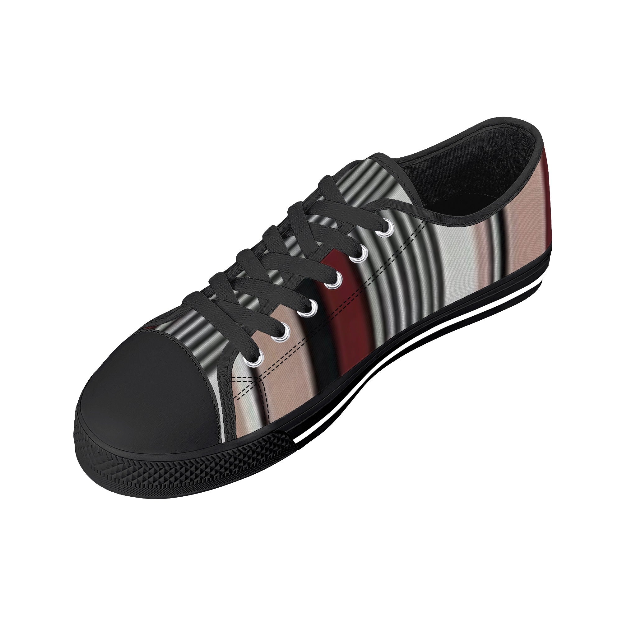 Men's Low Top Canvas Shoes With Customized Tongue - FZwear