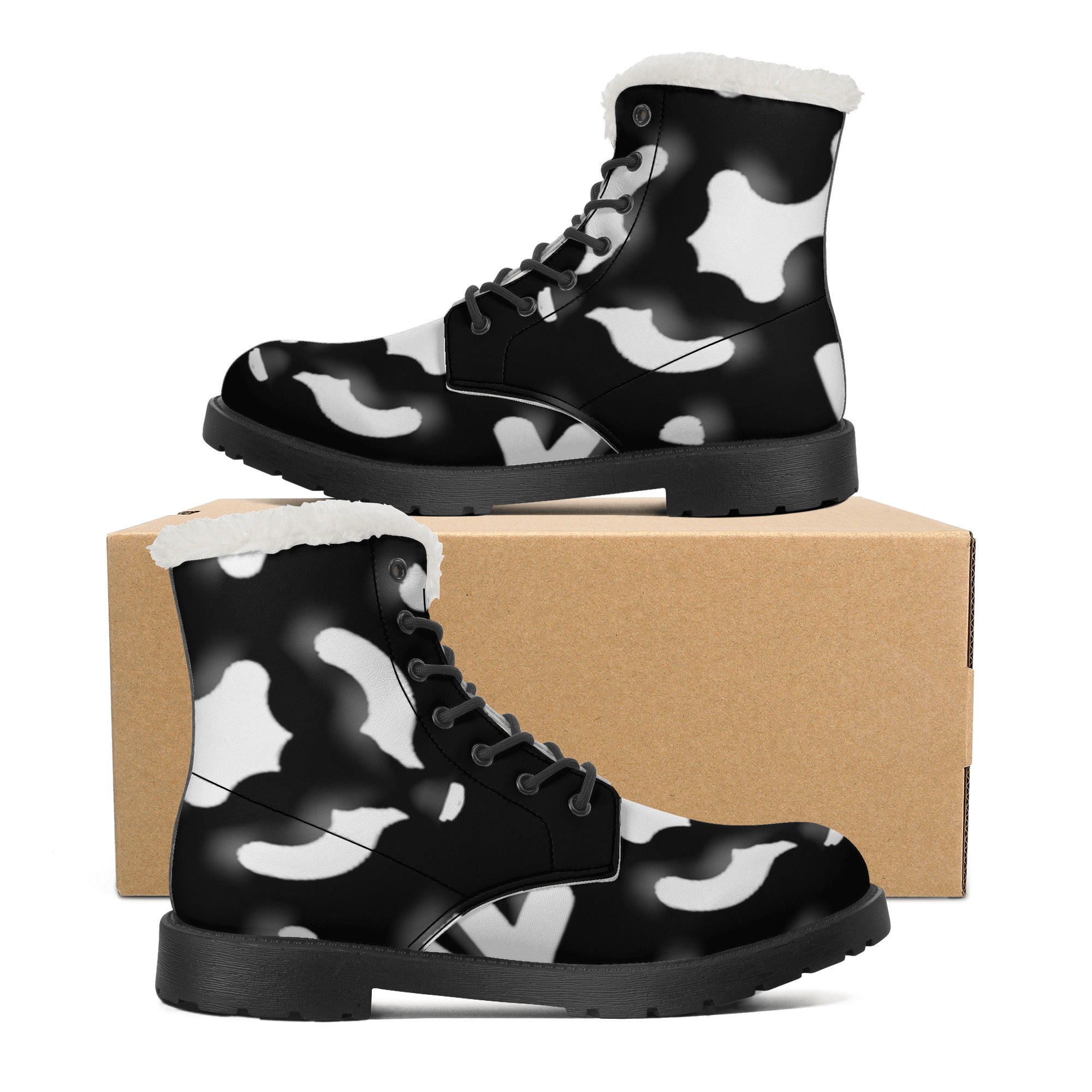 FZ Women's Faux Fur Leather Boots - FZwear