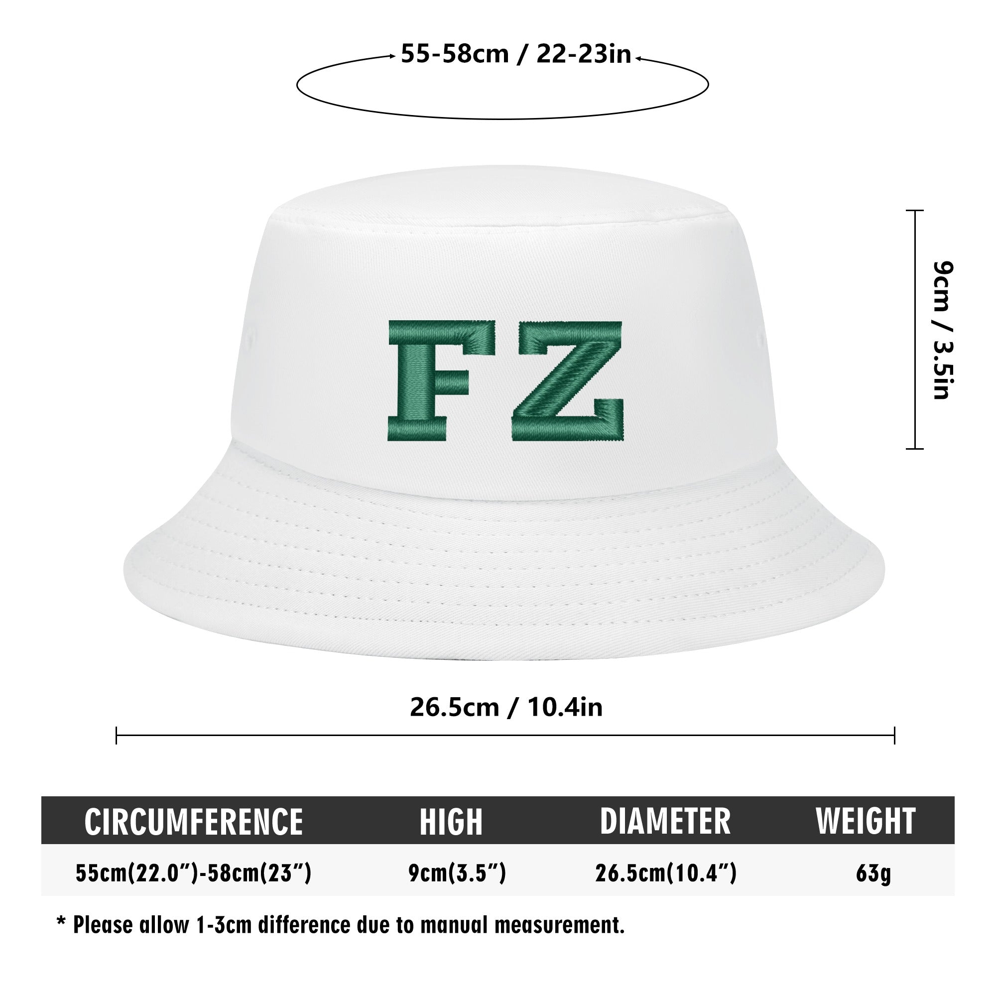FZ Unisex Embroidered Bucket Hats - FZwear