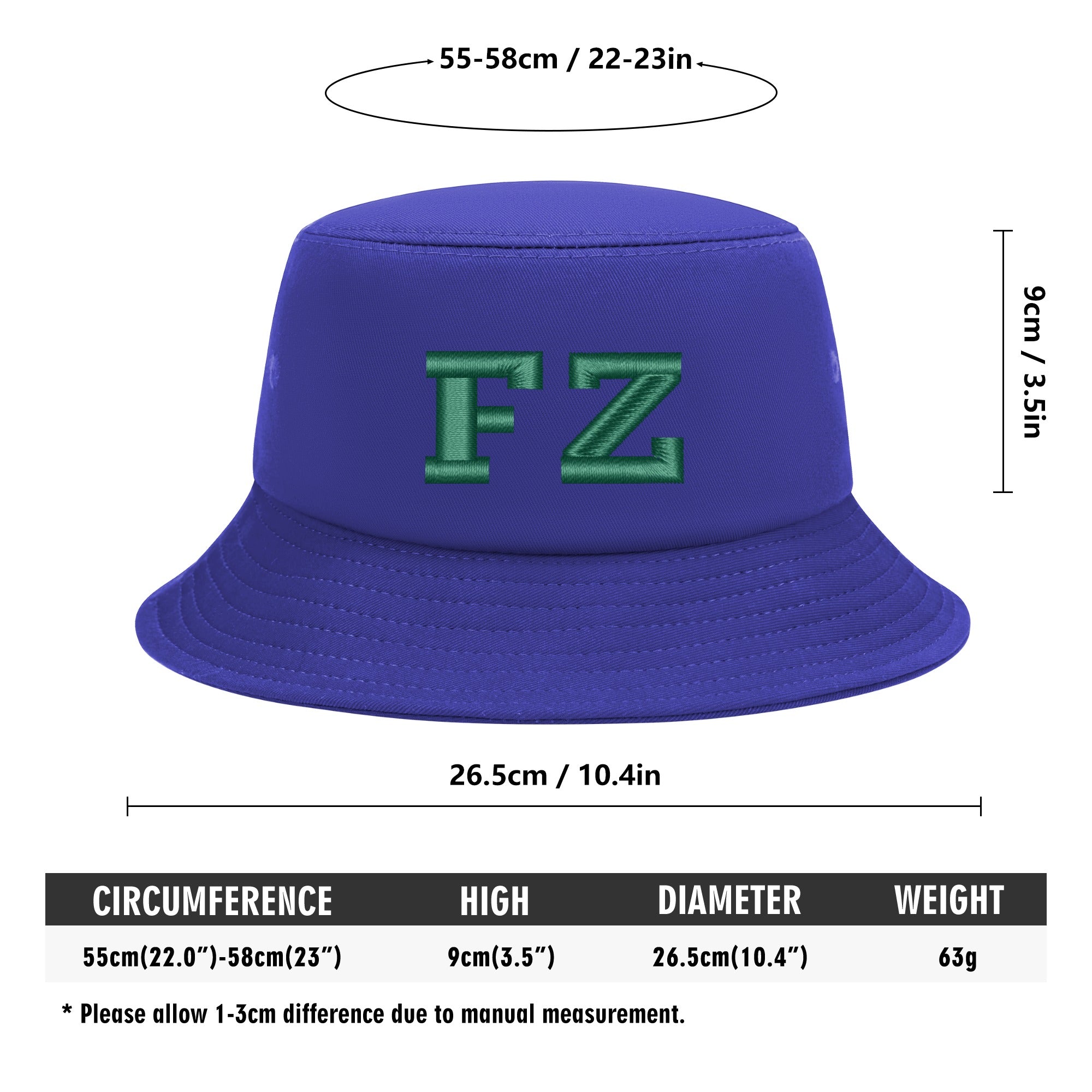 FZ Unisex Embroidered Bucket Hats - FZwear