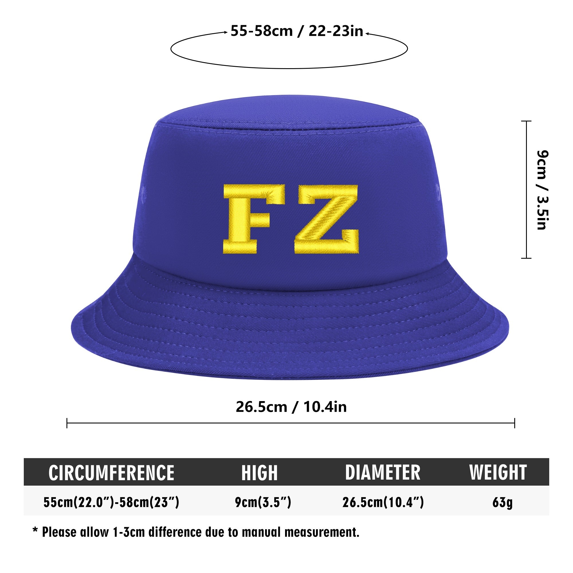 FZ Unisex Embroidered Bucket Hats - FZwear