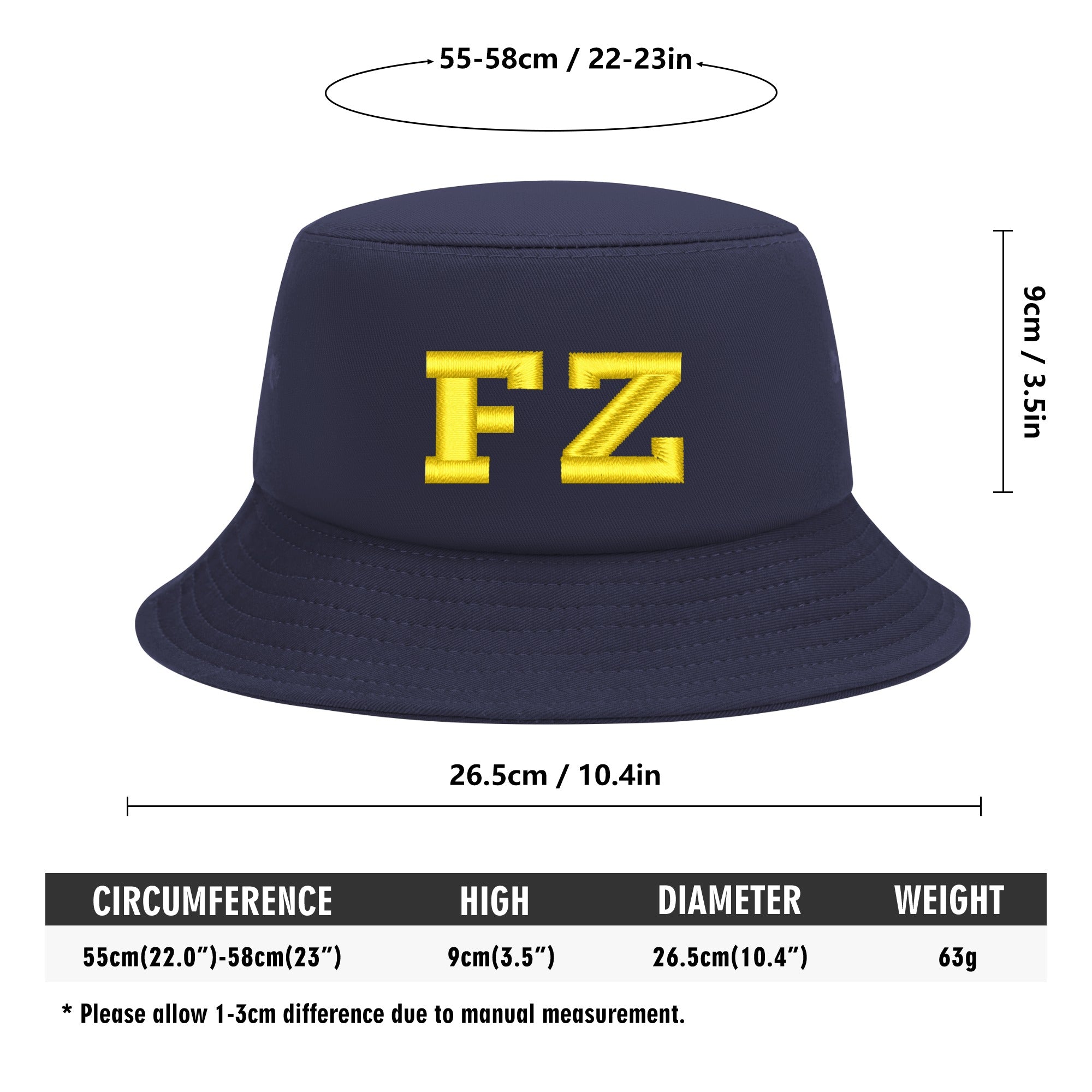 FZ Unisex Embroidered Bucket Hats - FZwear
