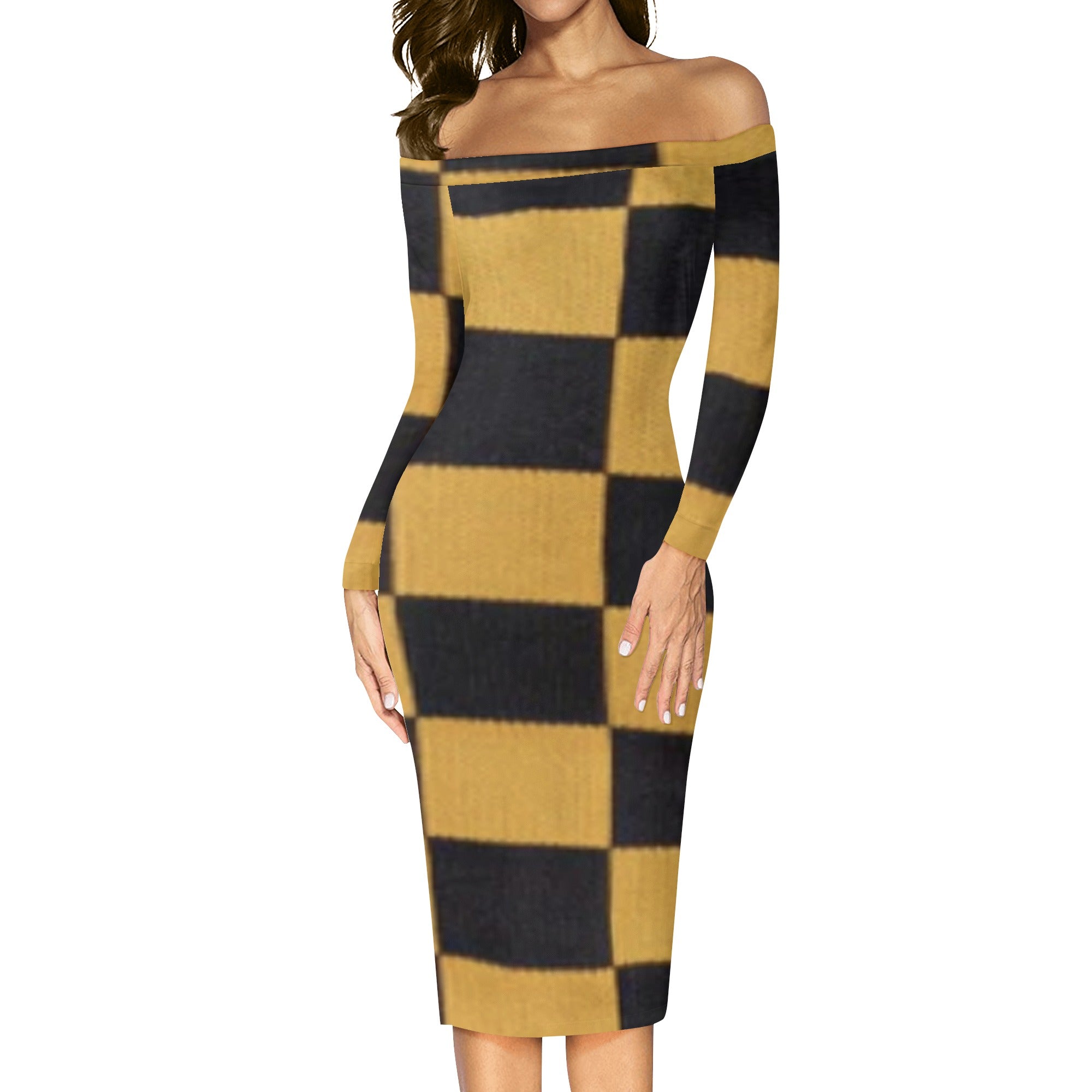 FZ Women's Long Sleeve Off The Shoulder Dress - FZwear