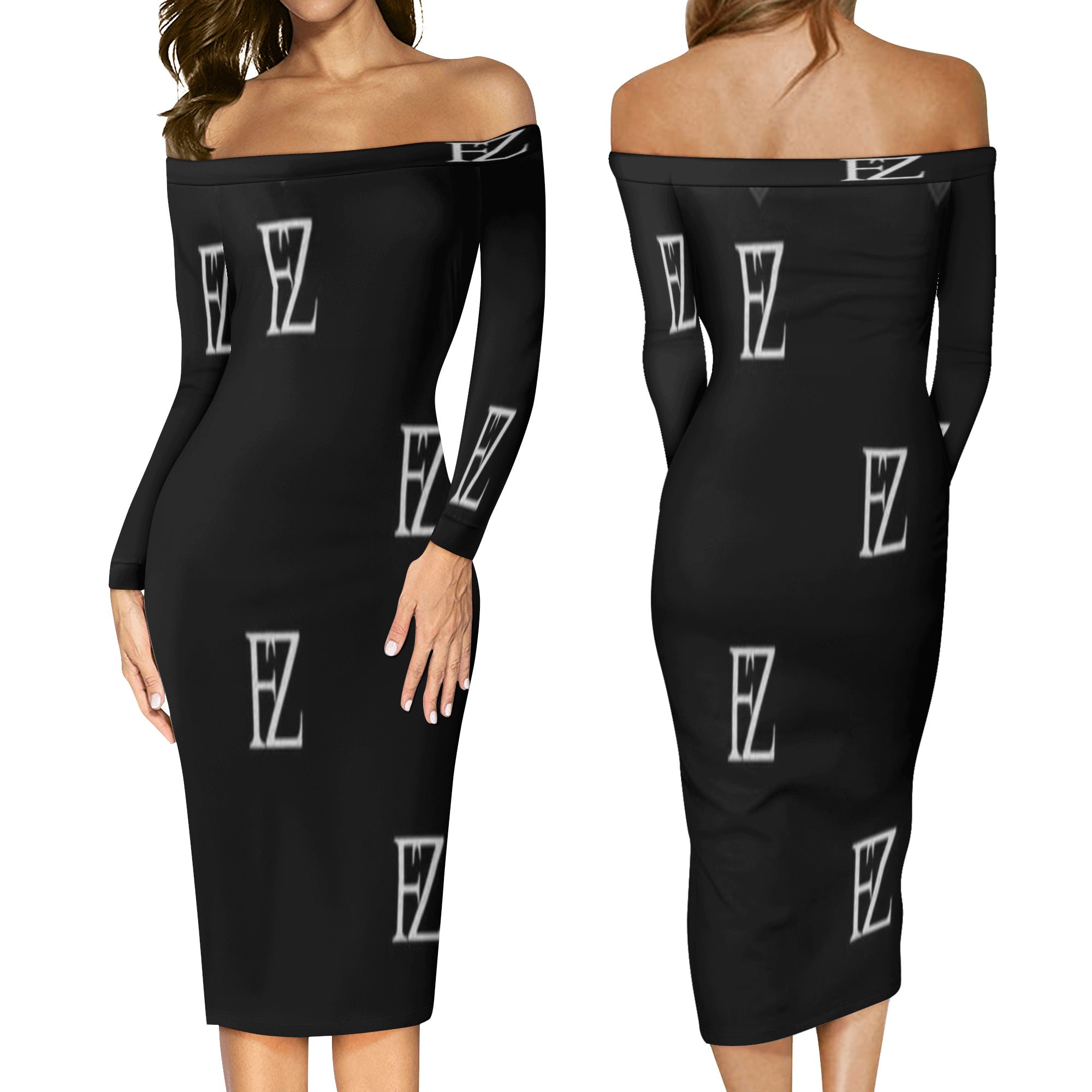 FZ Women's Long Sleeve Off The Shoulder Dress - FZwear