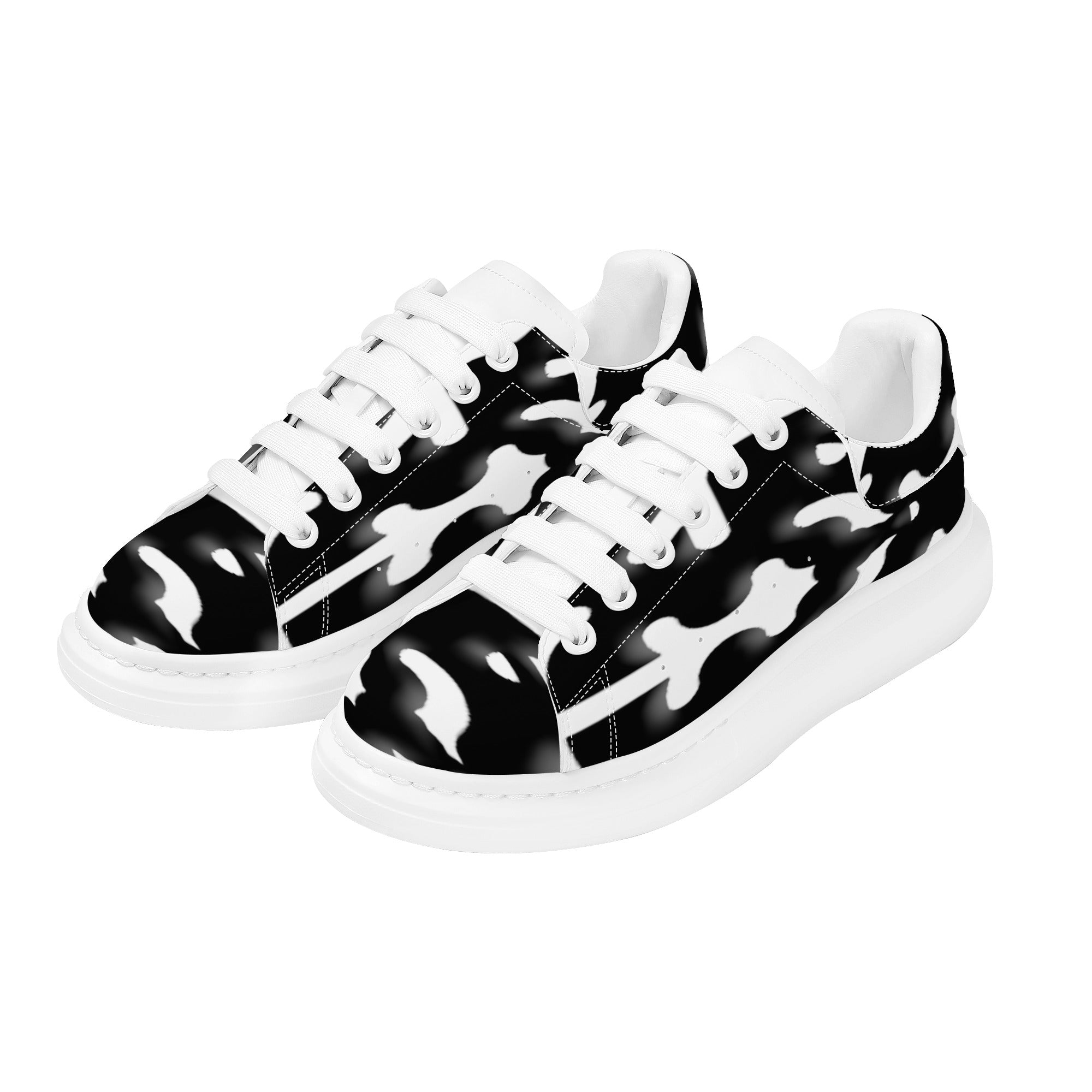 FZ Men's White Tongue Chunky Shoes - FZwear