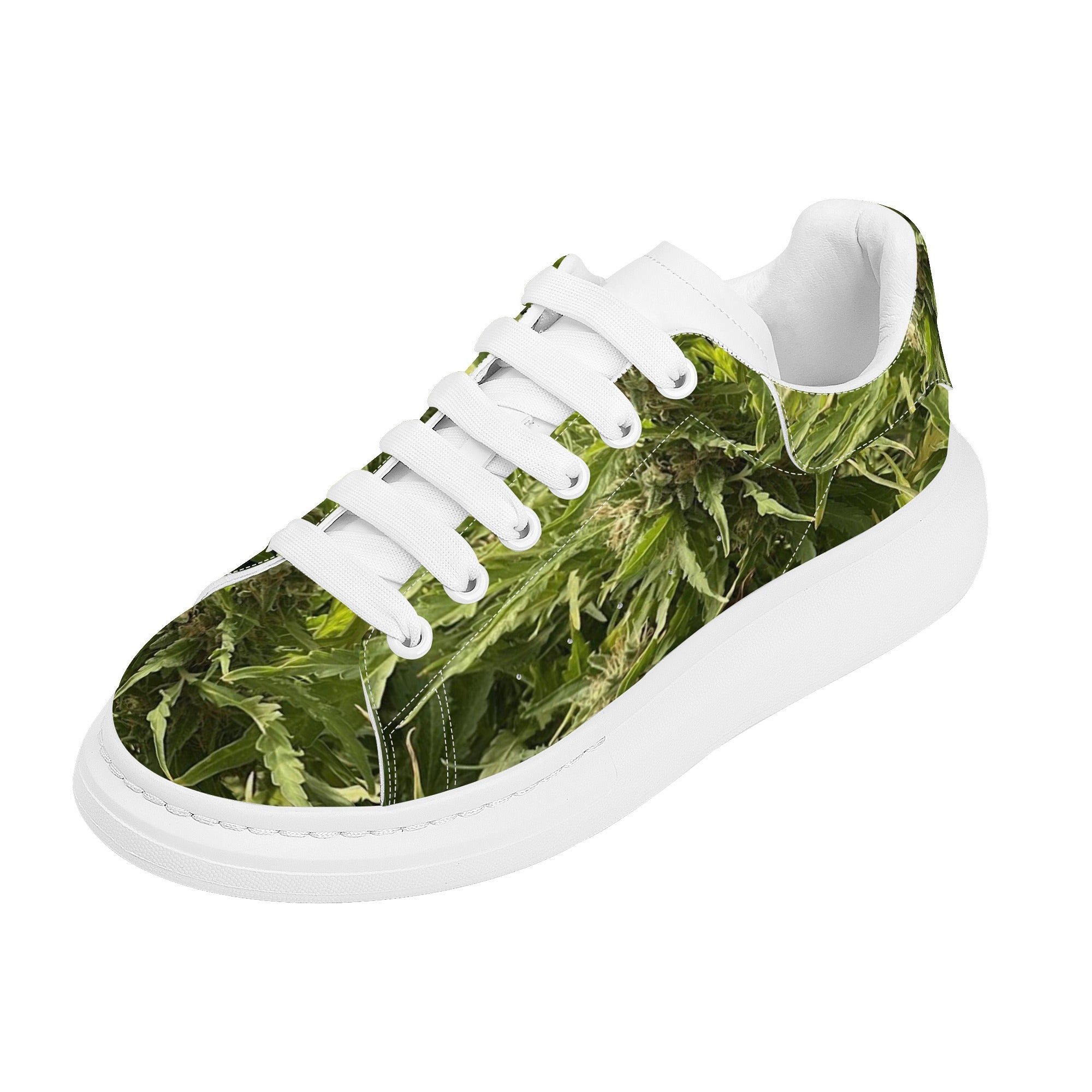 FZ Men's White Tongue Weed Chunky Shoes - FZwear