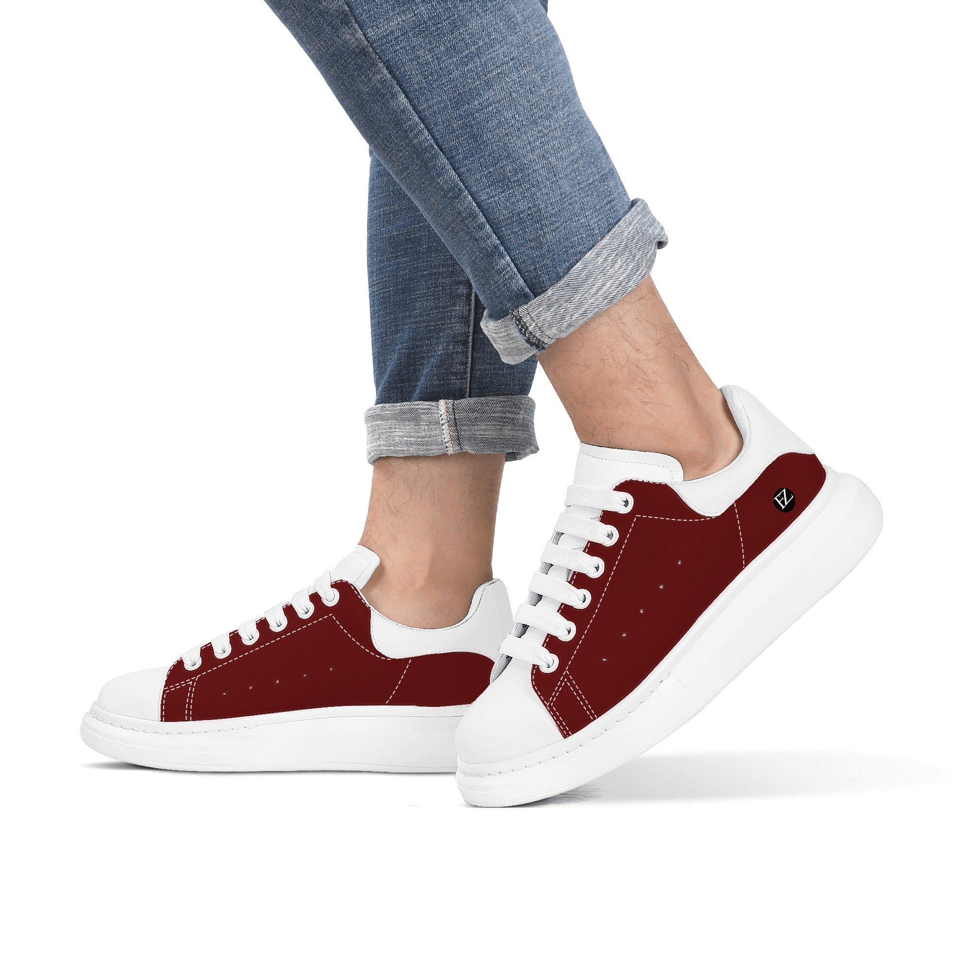FZ Men's White Tongue Chunky Shoes - FZwear