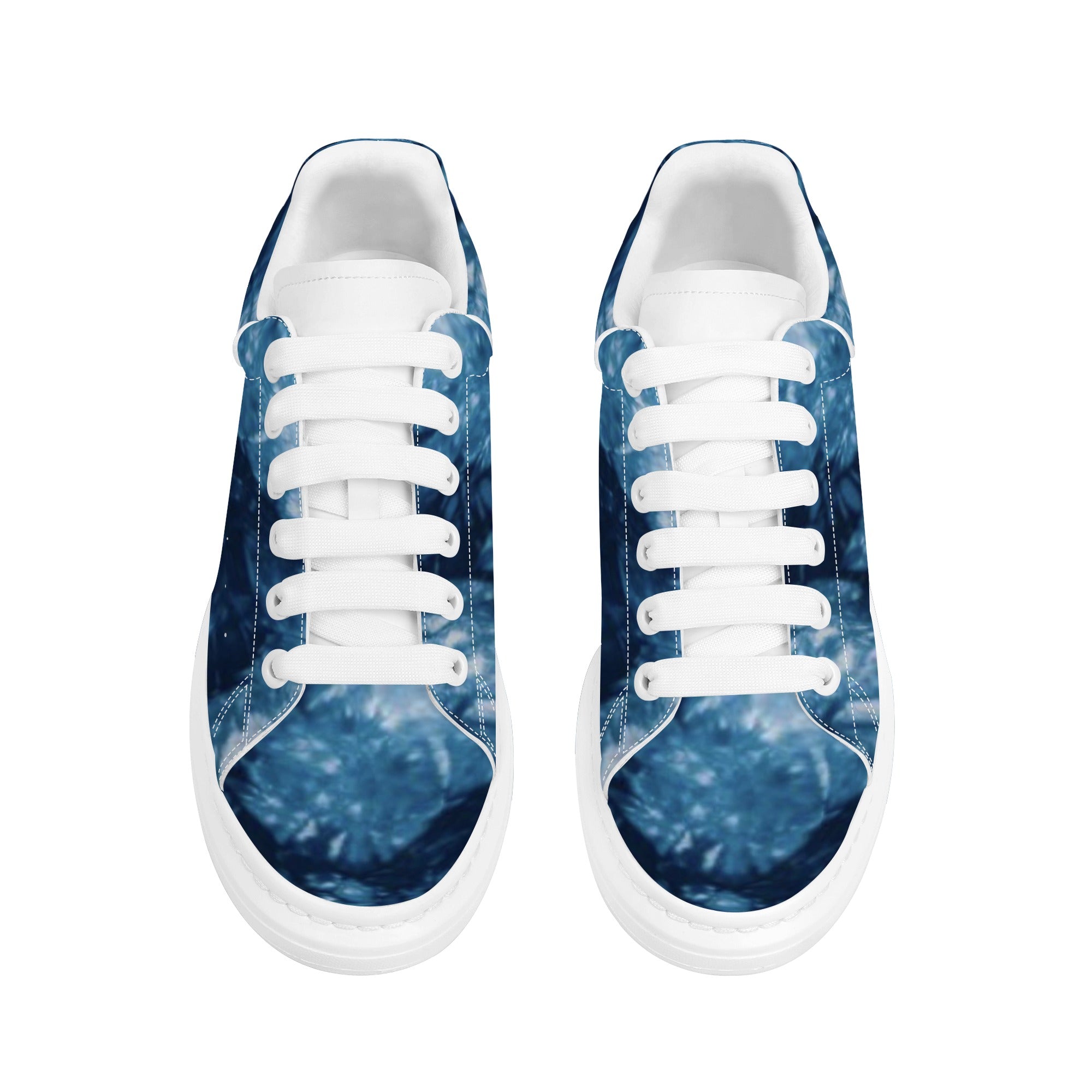 FZ Women's White Tongue Low Top Chunky Shoes - FZwear