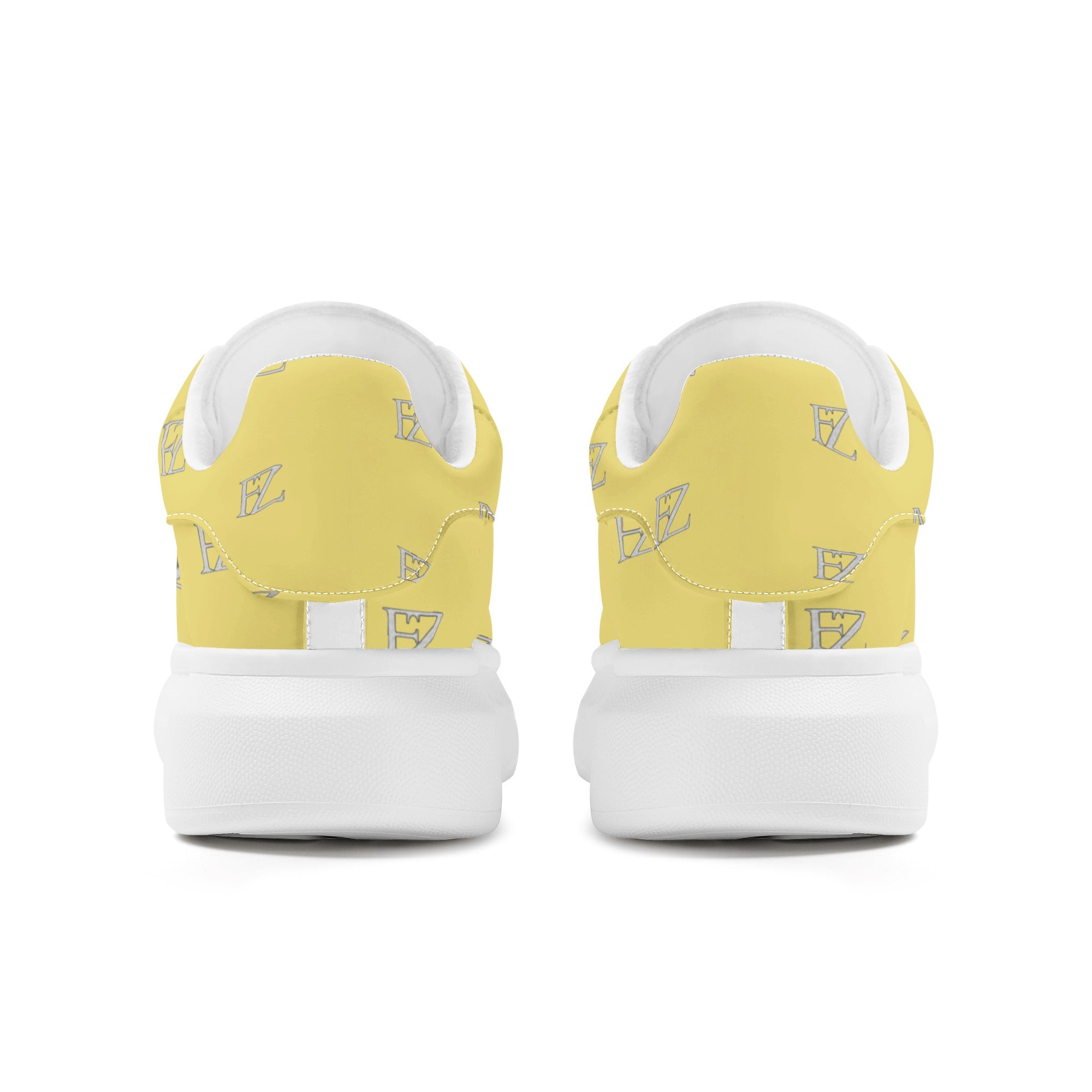 FZ Women's White Tongue Low Top Chunky Shoes - FZwear