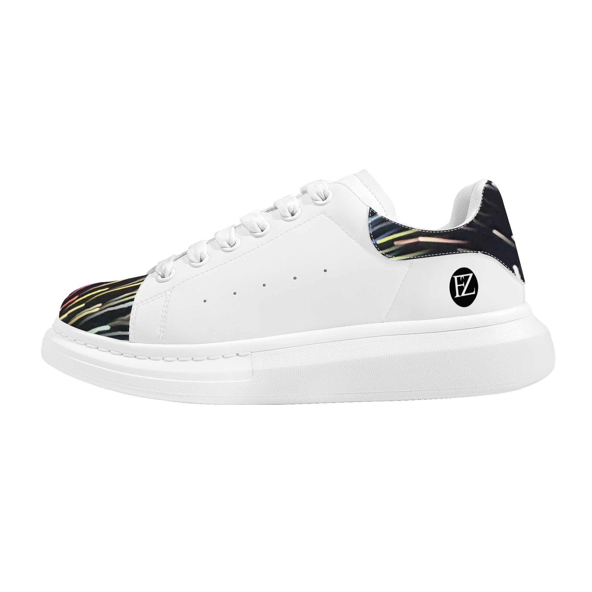 FZ Men's White Tongue Chunky Shoes - FZwear
