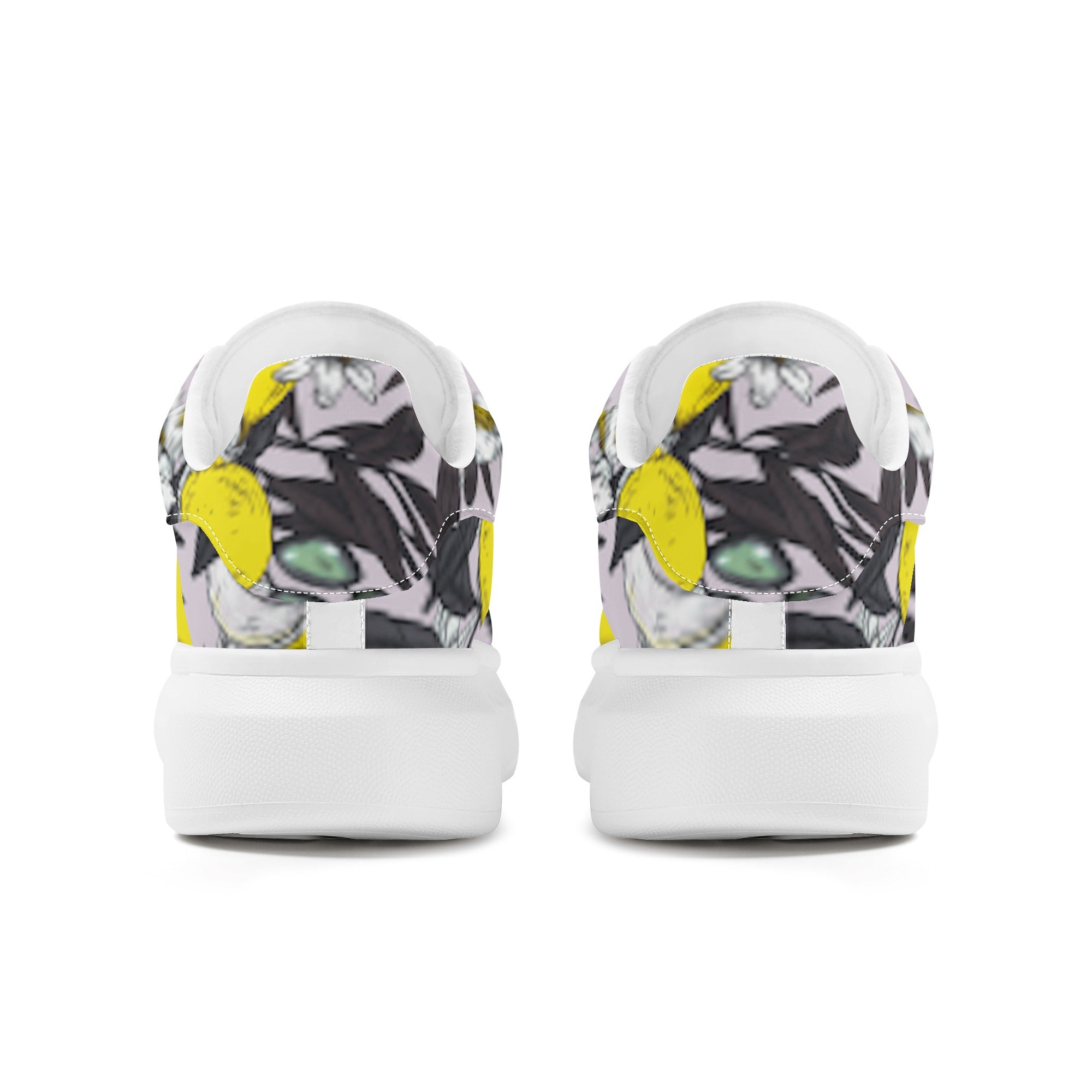 FZ Women's White Tongue Low Top Chunky Shoes - FZwear