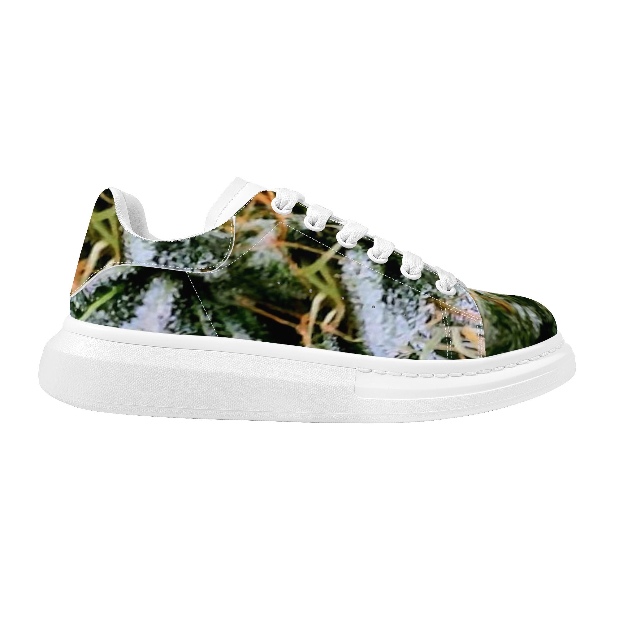 FZ Men's White Tongue Weed Chunky Shoes - FZwear