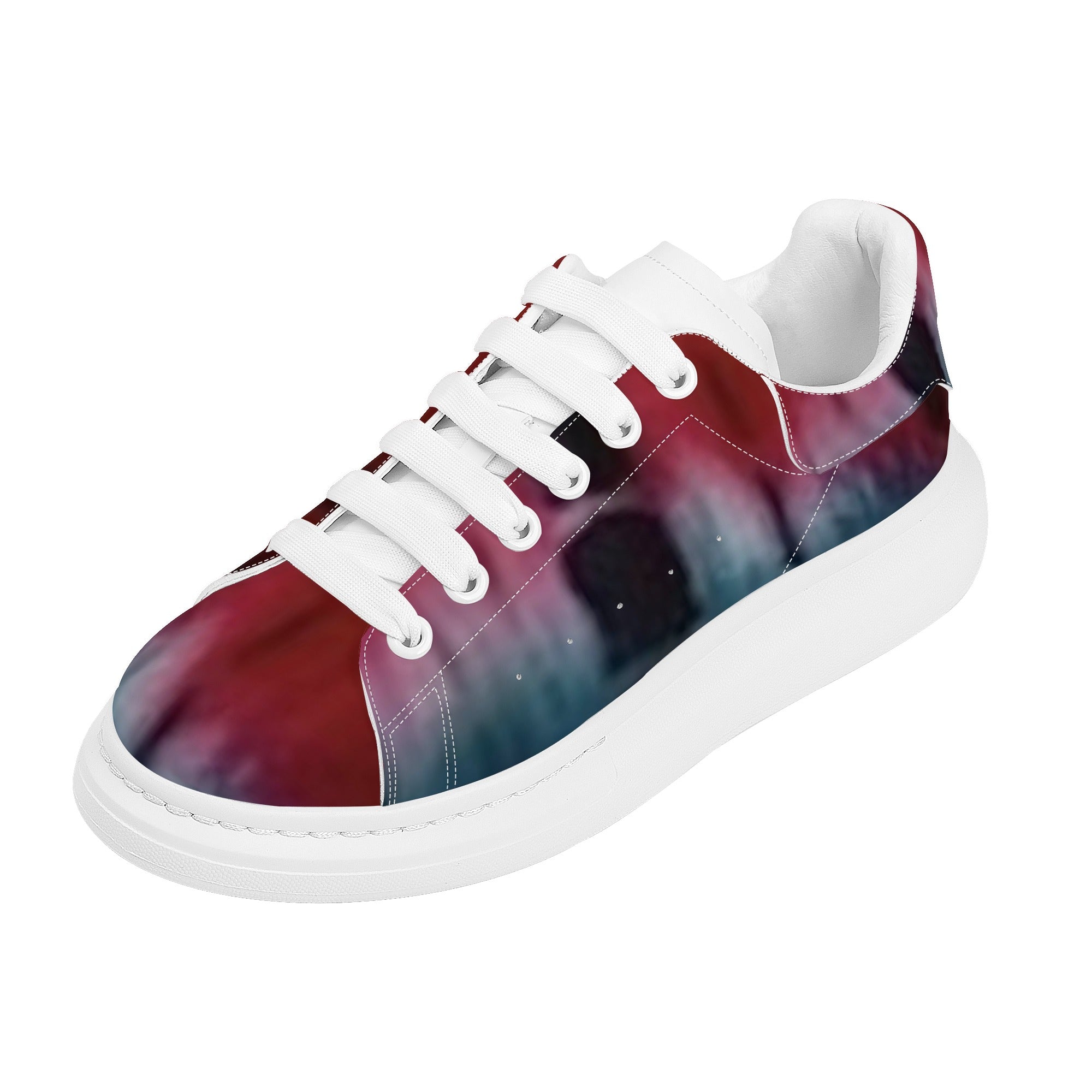 FZ Women's White Tongue Low Top Chunky Shoes - FZwear