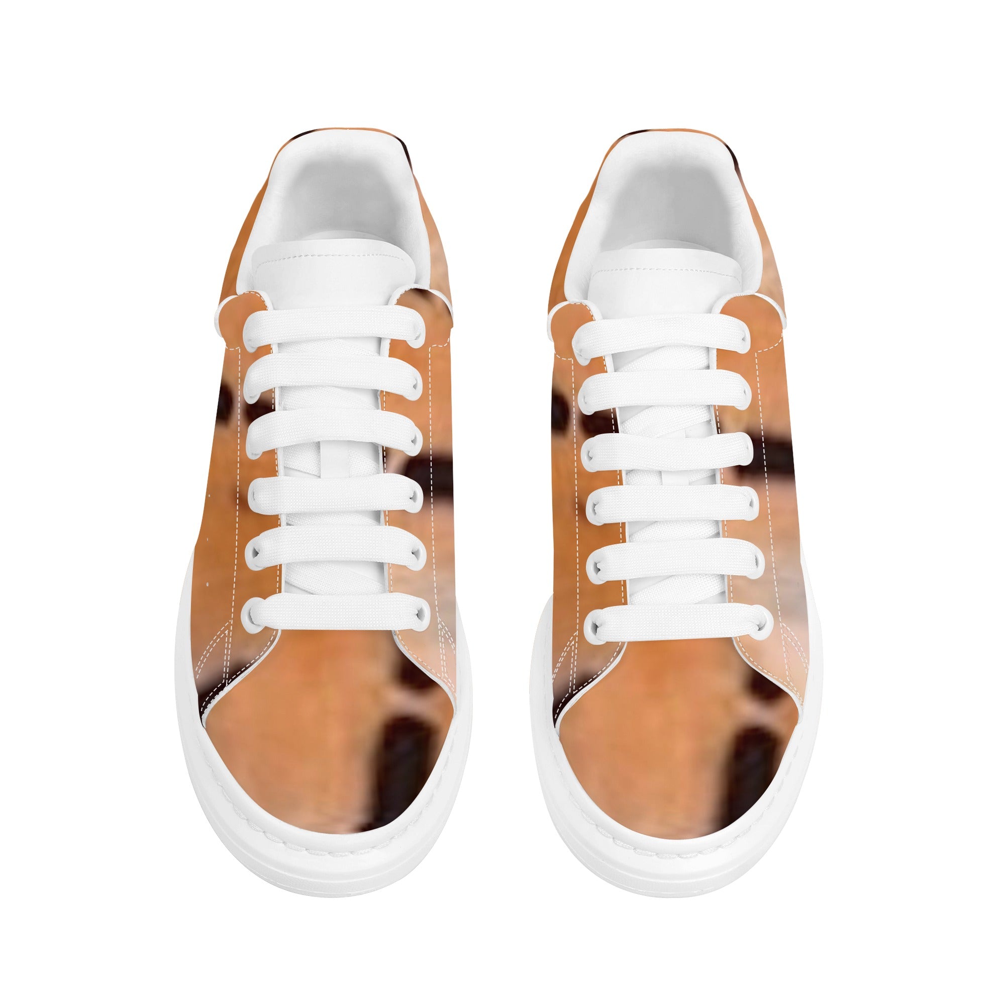 FZ Women's White Tongue Low Top Chunky Shoes - FZwear