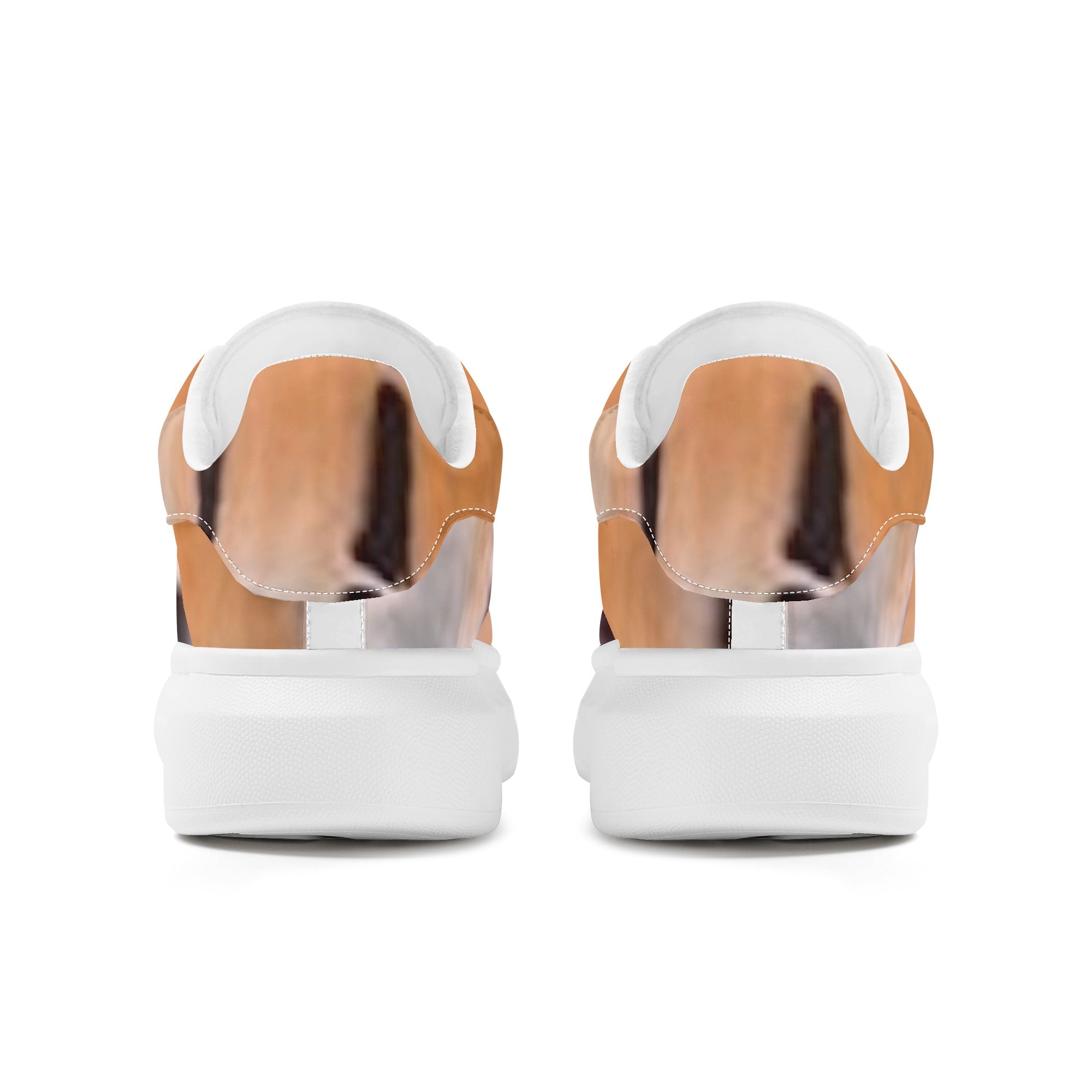 FZ Women's White Tongue Low Top Chunky Shoes - FZwear