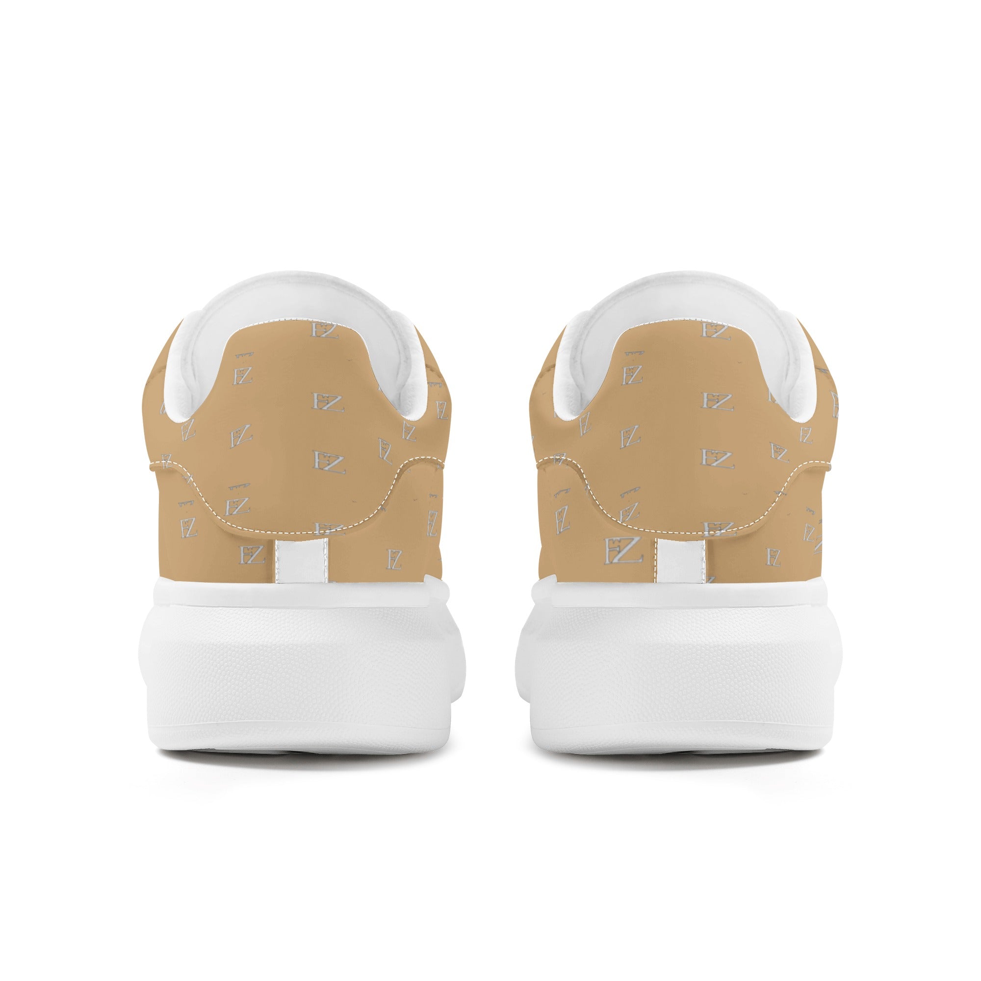 FZ Women's White Tongue Low Top Chunky Shoes - FZwear