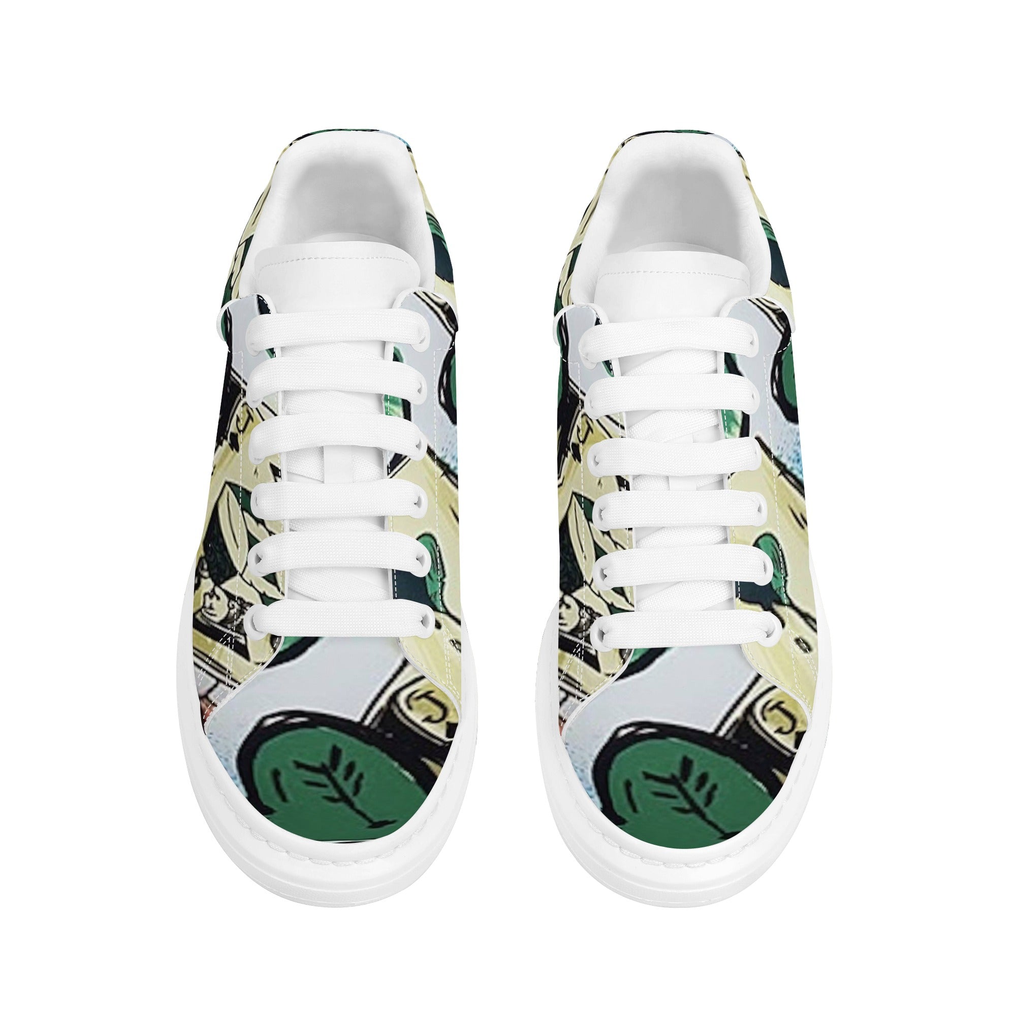 FZ Men's White Tongue Chunky Shoes - FZwear