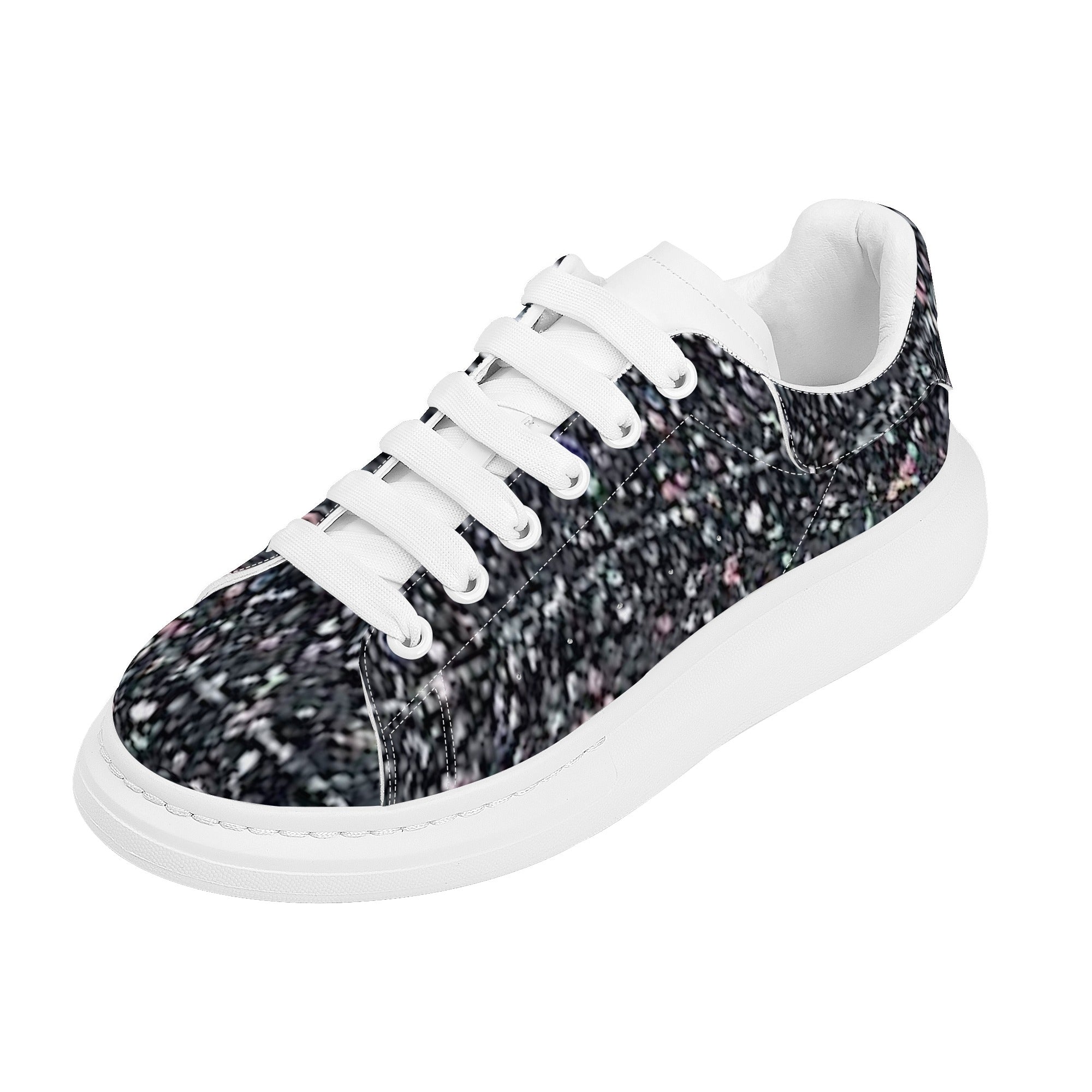 FZ Women's White Tongue Low Top Chunky Shoes - FZwear