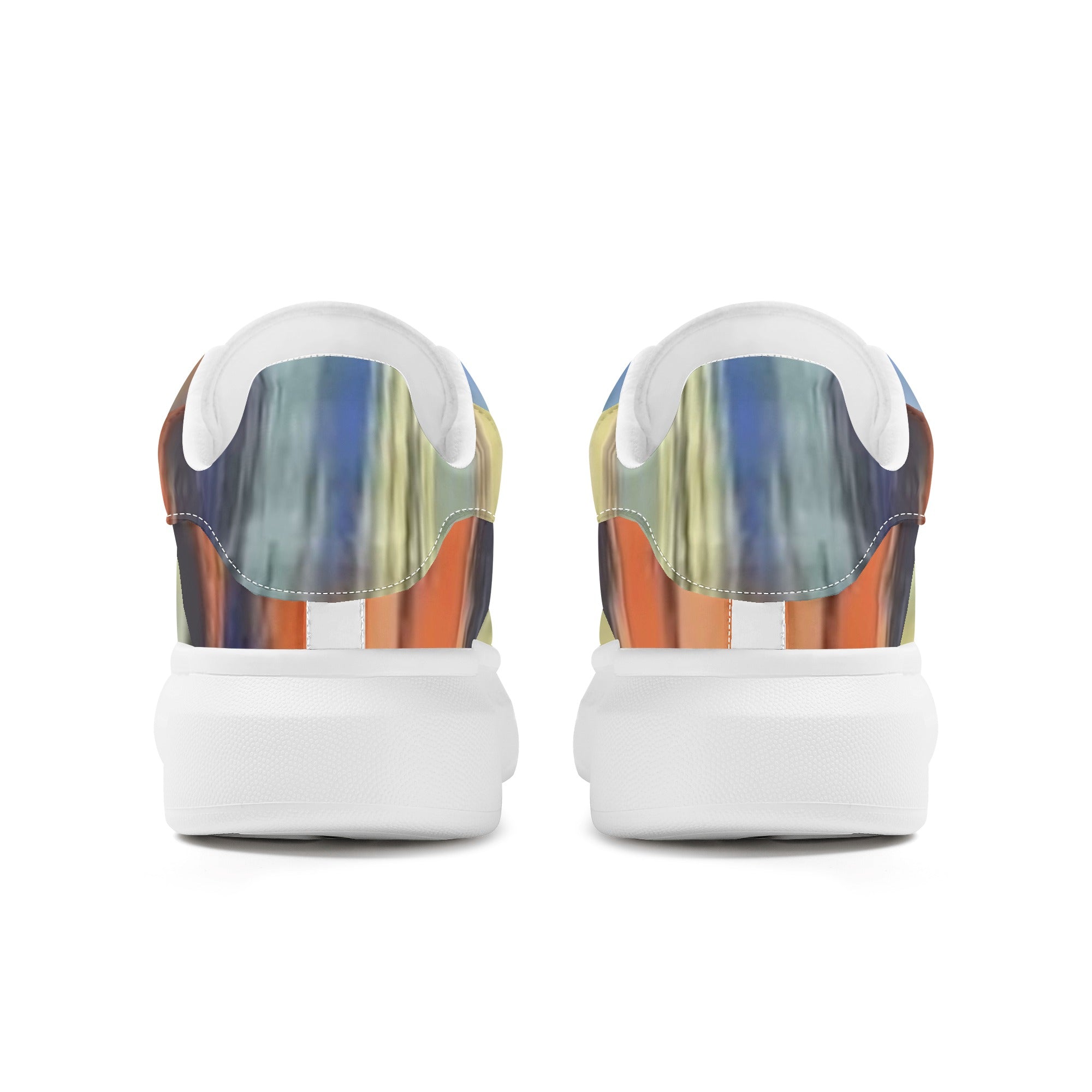 FZ Women's White Tongue Low Top Chunky Shoes - FZwear