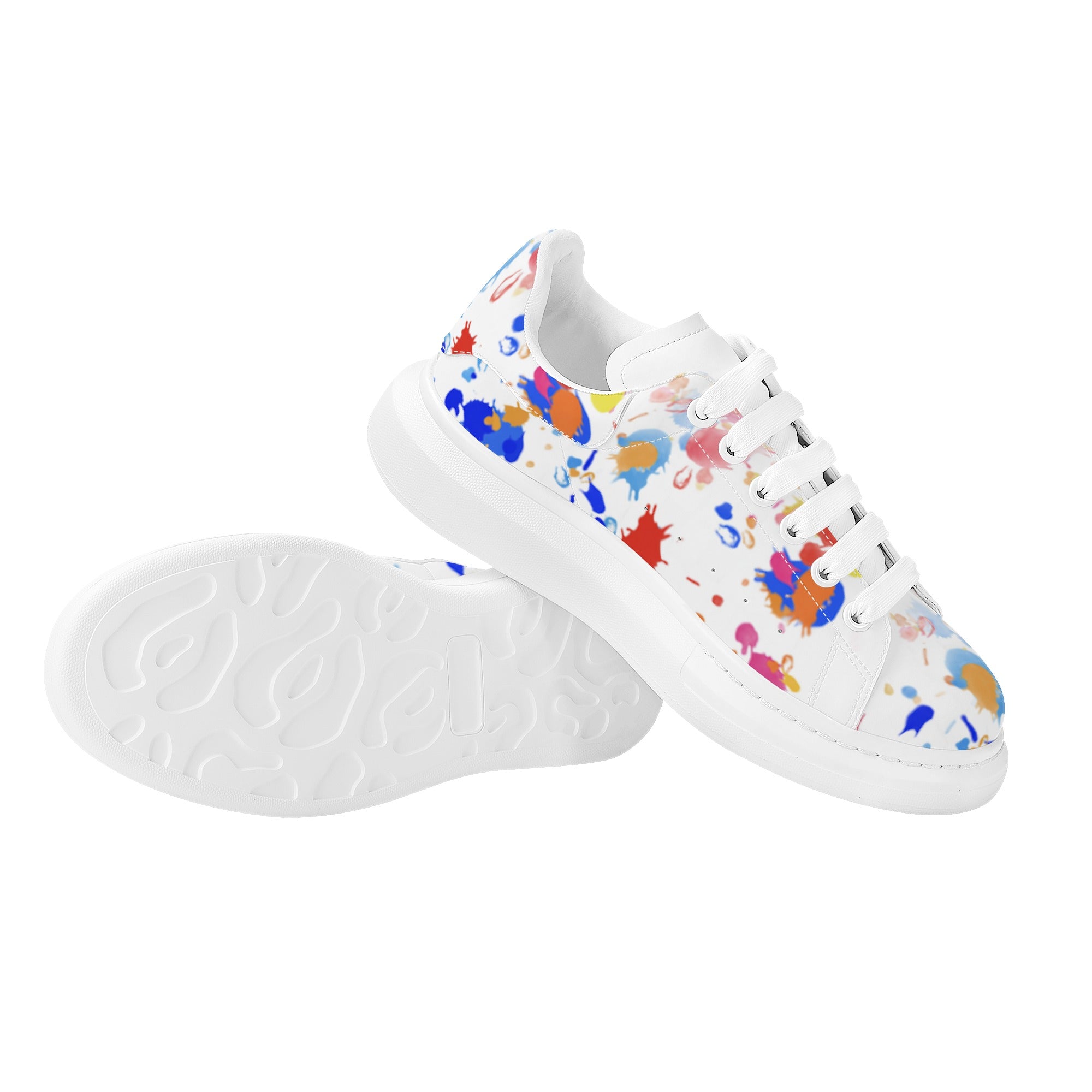 FZ Mens White Tongue Chunky Shoes - FZwear