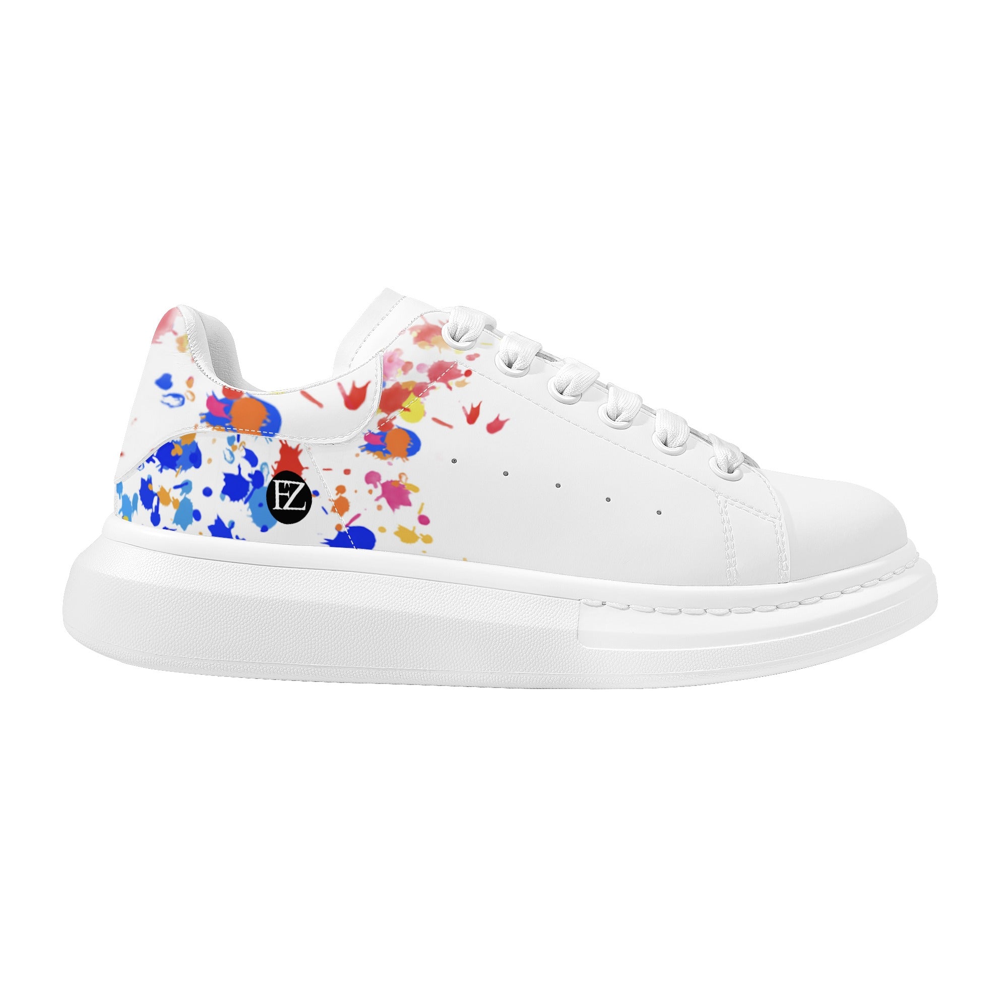 FZ Mens White Tongue Chunky Shoes - FZwear