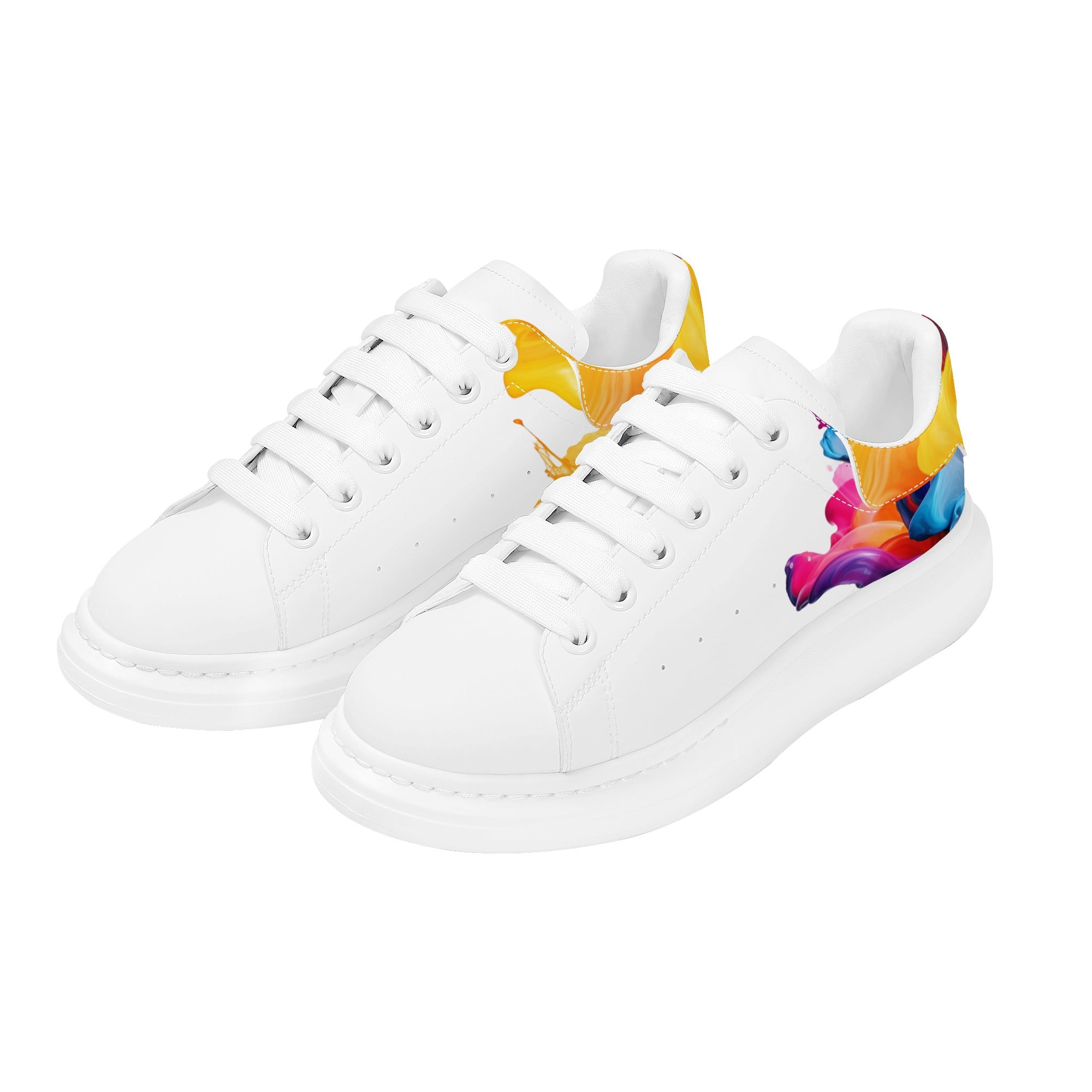 FZ Men's White Tongue Chunky Shoes - FZwear