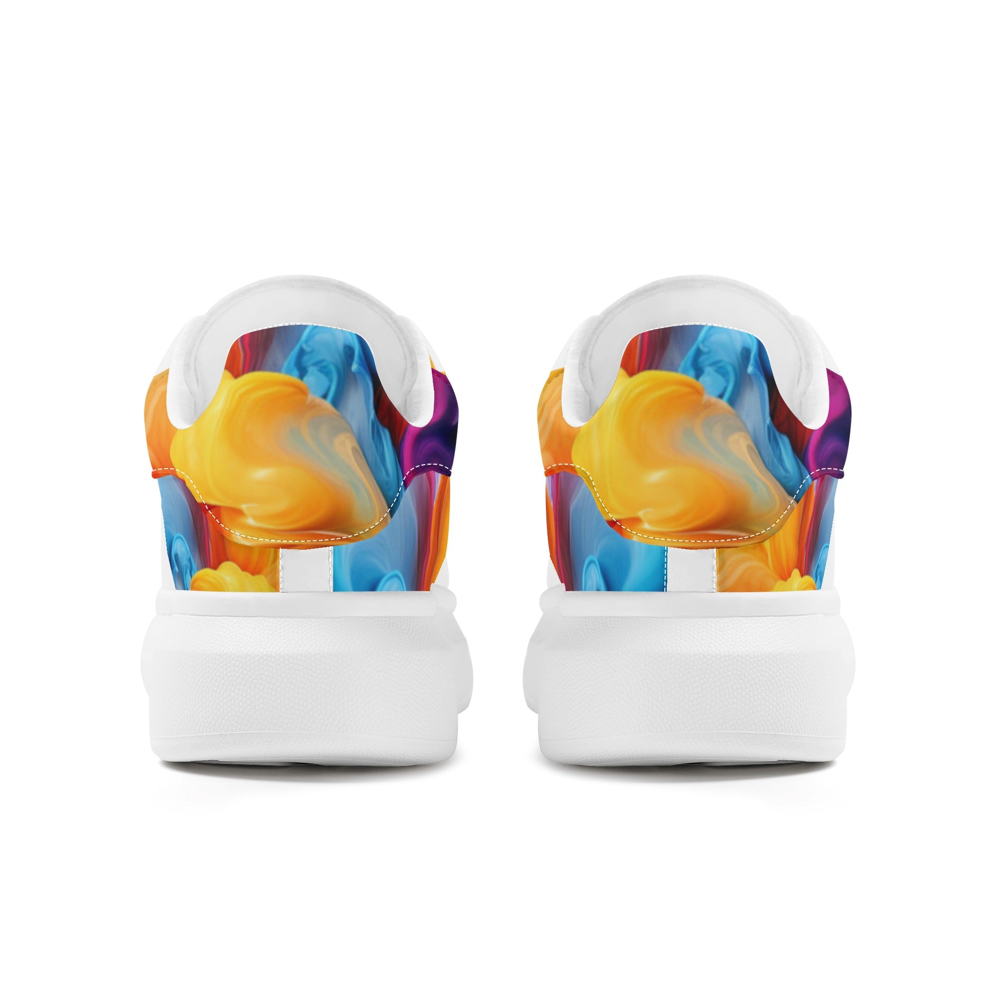 FZ Men's White Tongue Chunky Shoes - FZwear