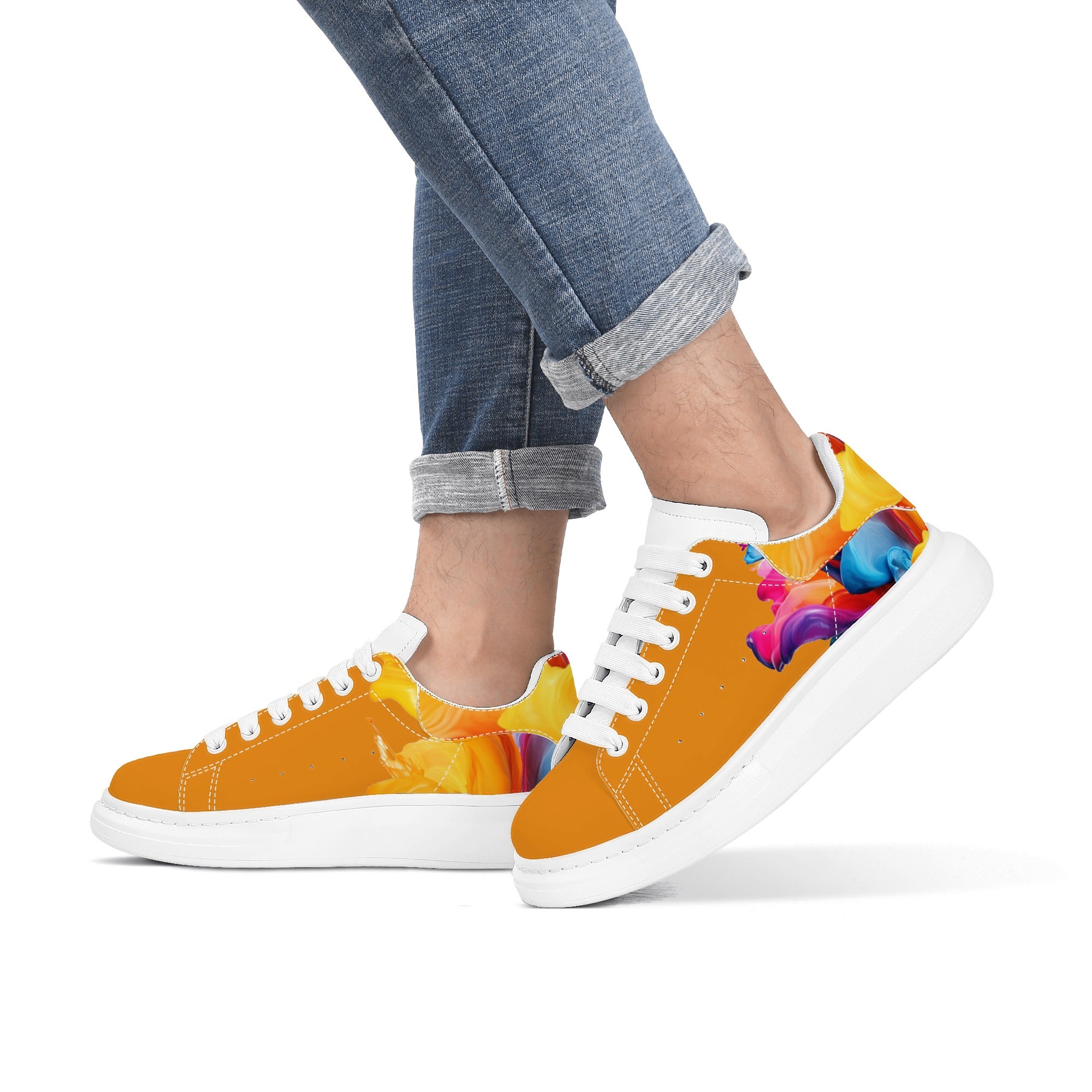 FZ Mens White Tongue Chunky Shoes - FZwear