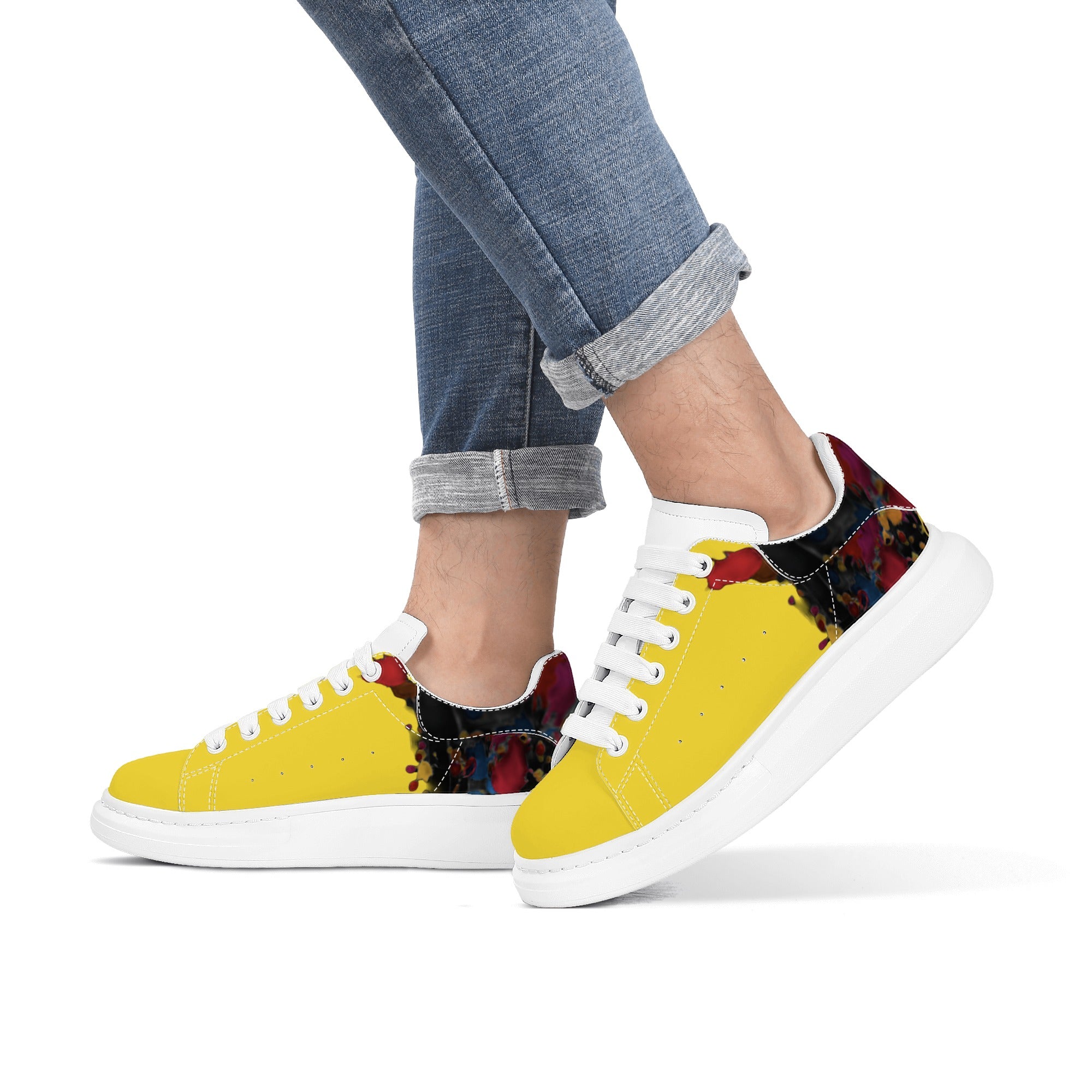 FZ Mens White Tongue Chunky Shoes - FZwear