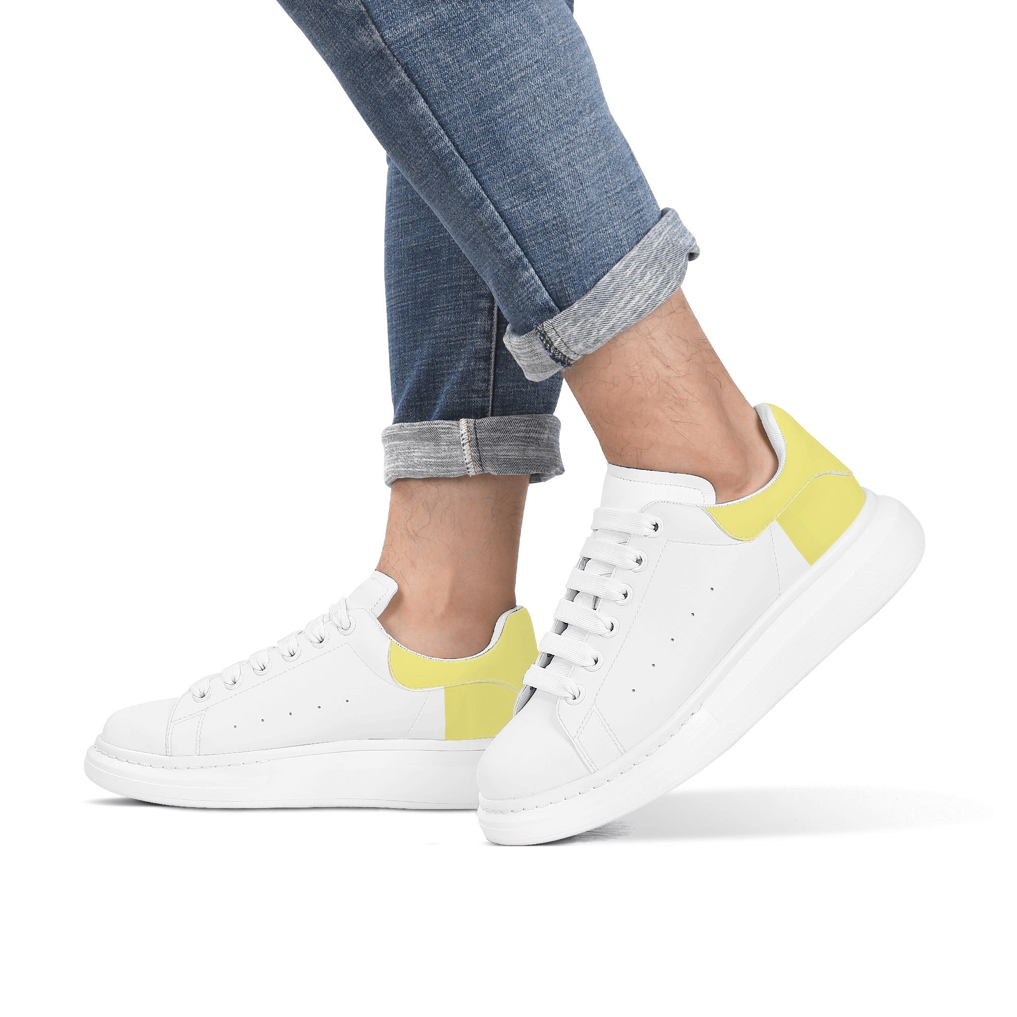 FZ Mens White Tongue Chunky Shoes - FZwear