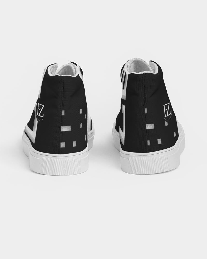 black flite men's hightop canvas shoe