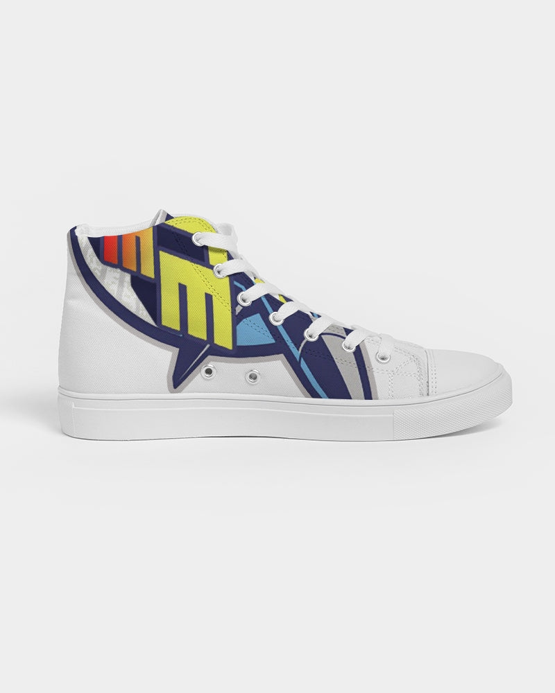 the beginning men's hightop canvas shoe