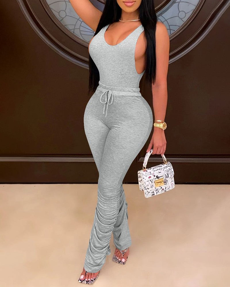 FZ Women's Drawstring Ruched Pants Set - FZwear