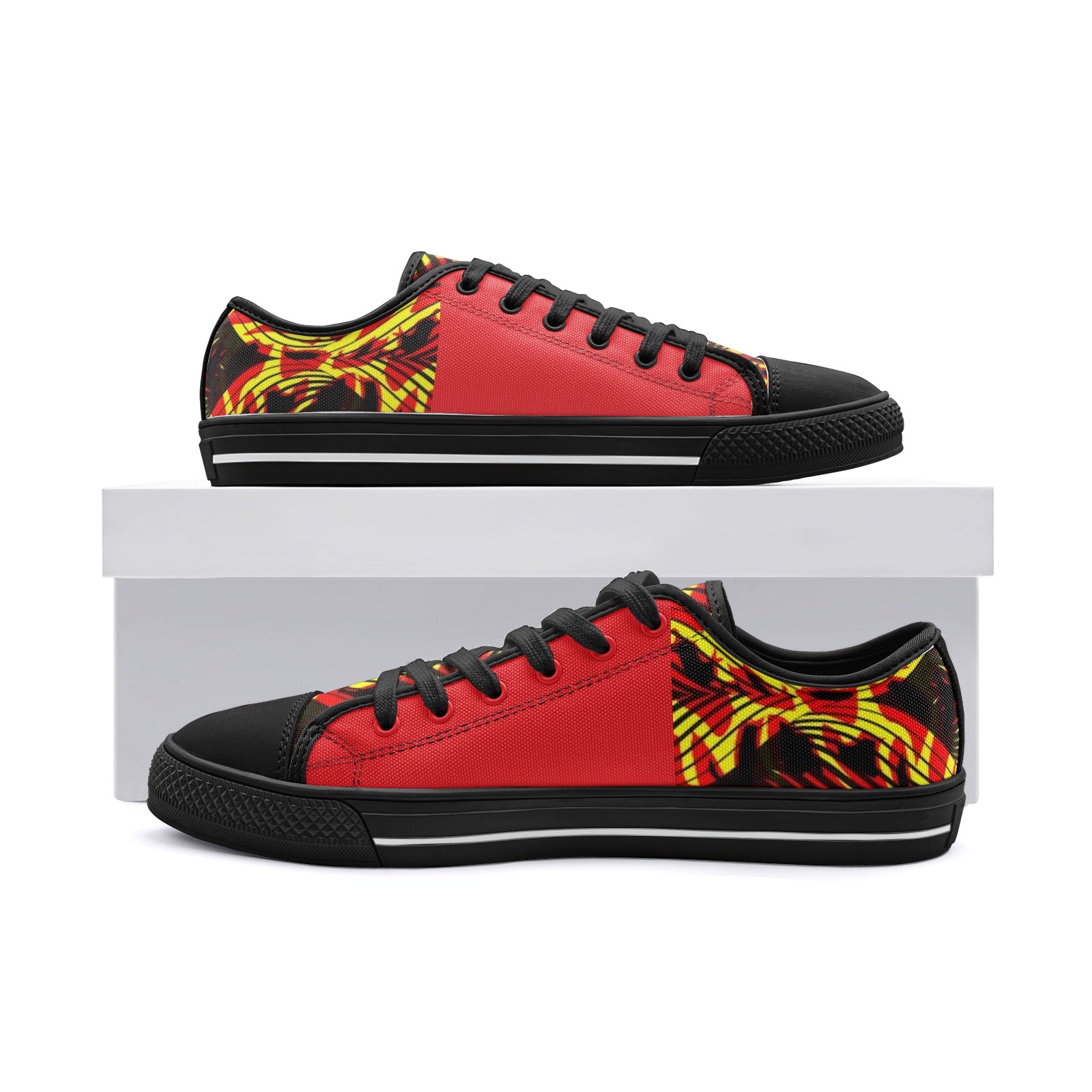 FZ African Print Unisex Low Top Canvas Shoes - FZwear