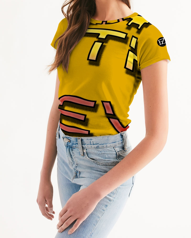 yellow zone women's tee