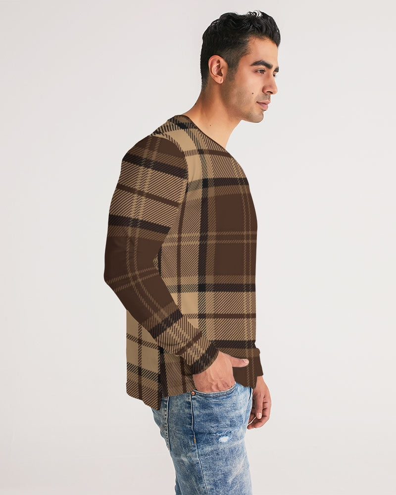 fz plaid men's long sleeve tee