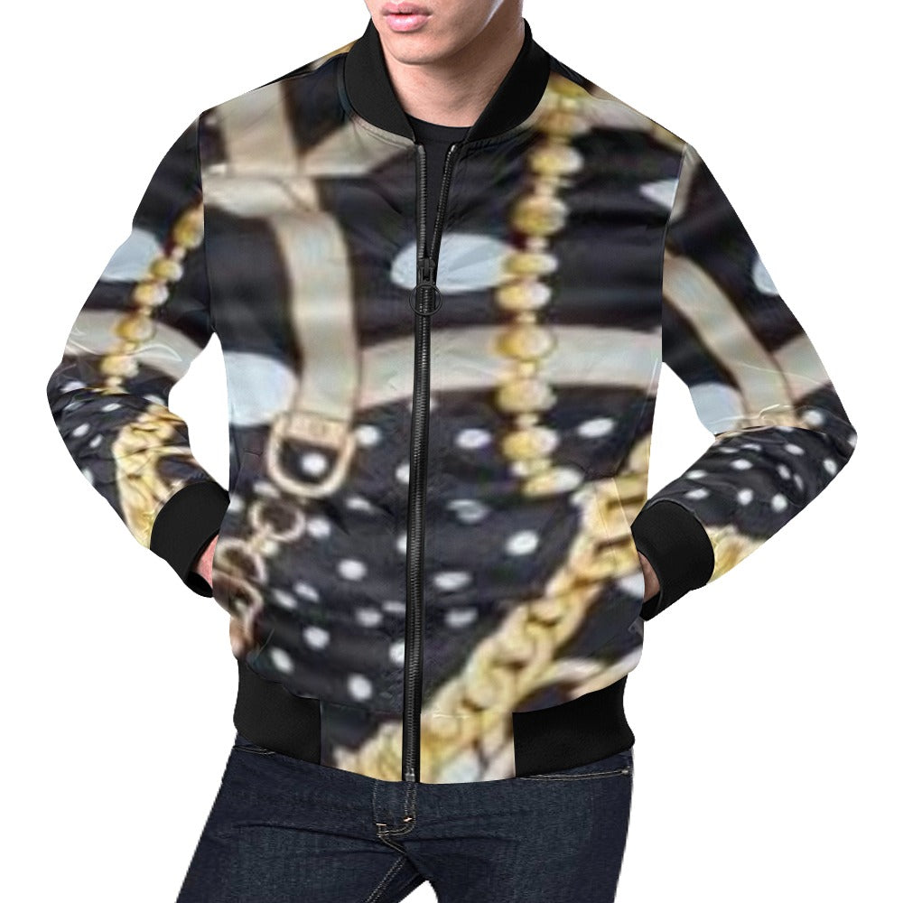 fz men's designer jacket men's all over print casual jacket (model h19)