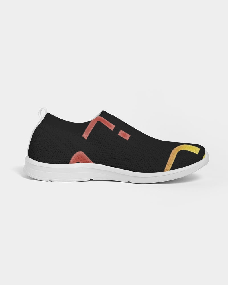 smokin black men's slip-on flyknit shoe