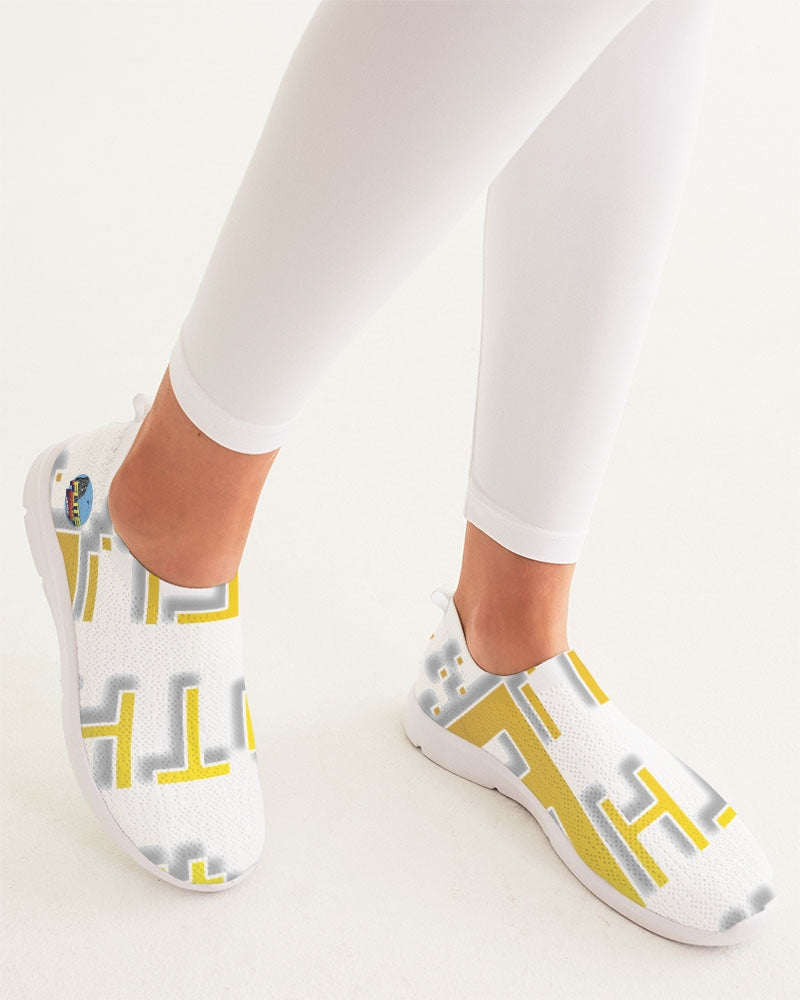 white zone upgraded women's slip-on flyknit shoe
