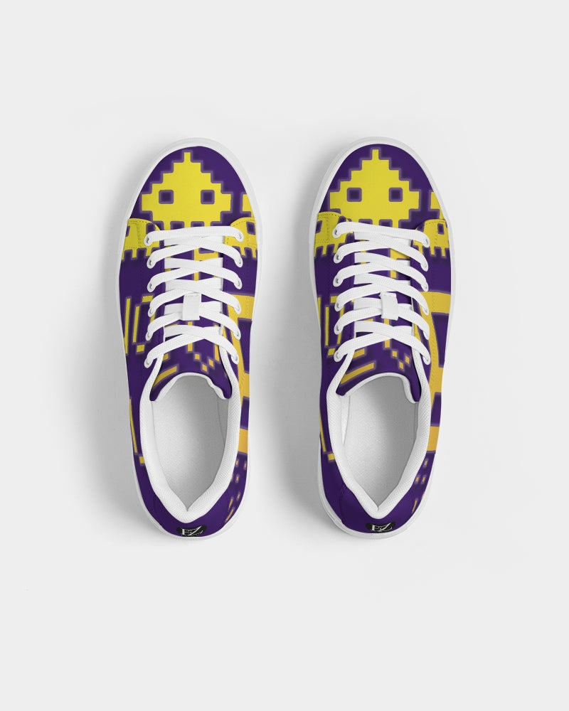 purple flite women's faux-leather sneaker