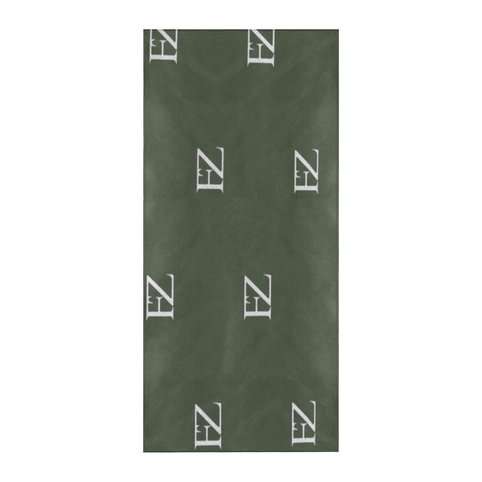 fz beach towel - green beach towel 32"x 71"(made in queen)